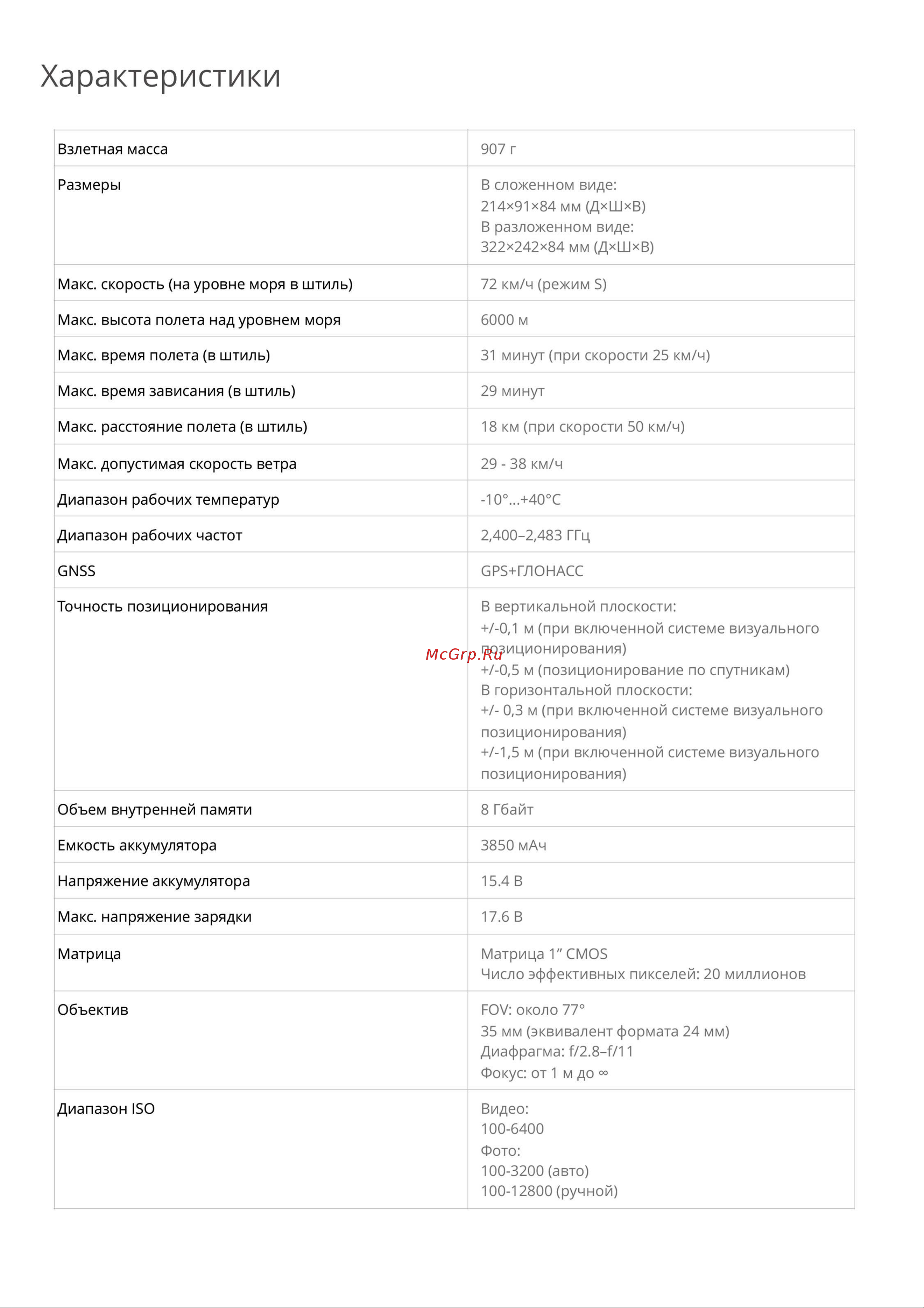 DJI Mavic 2 Pro + Smart Controller Руководство по эксплуатации онлайн [10/16] 771471