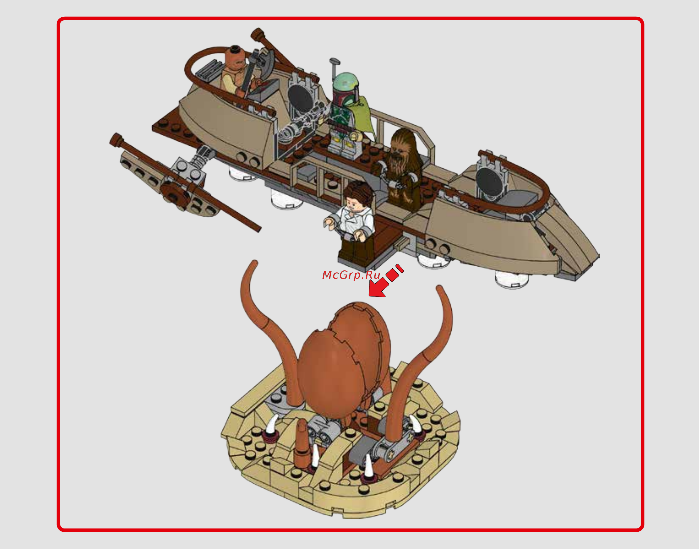 Lego Star Wars 75174 Побег из пустыни Руководство по эксплуатации онлайн [60/68] 771549