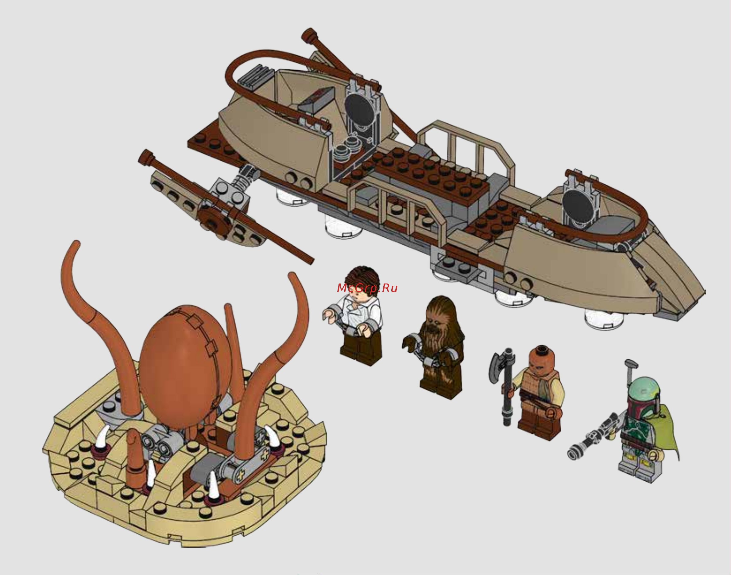 Lego Star Wars 75174 Побег из пустыни Руководство по эксплуатации онлайн [61/68] 771549