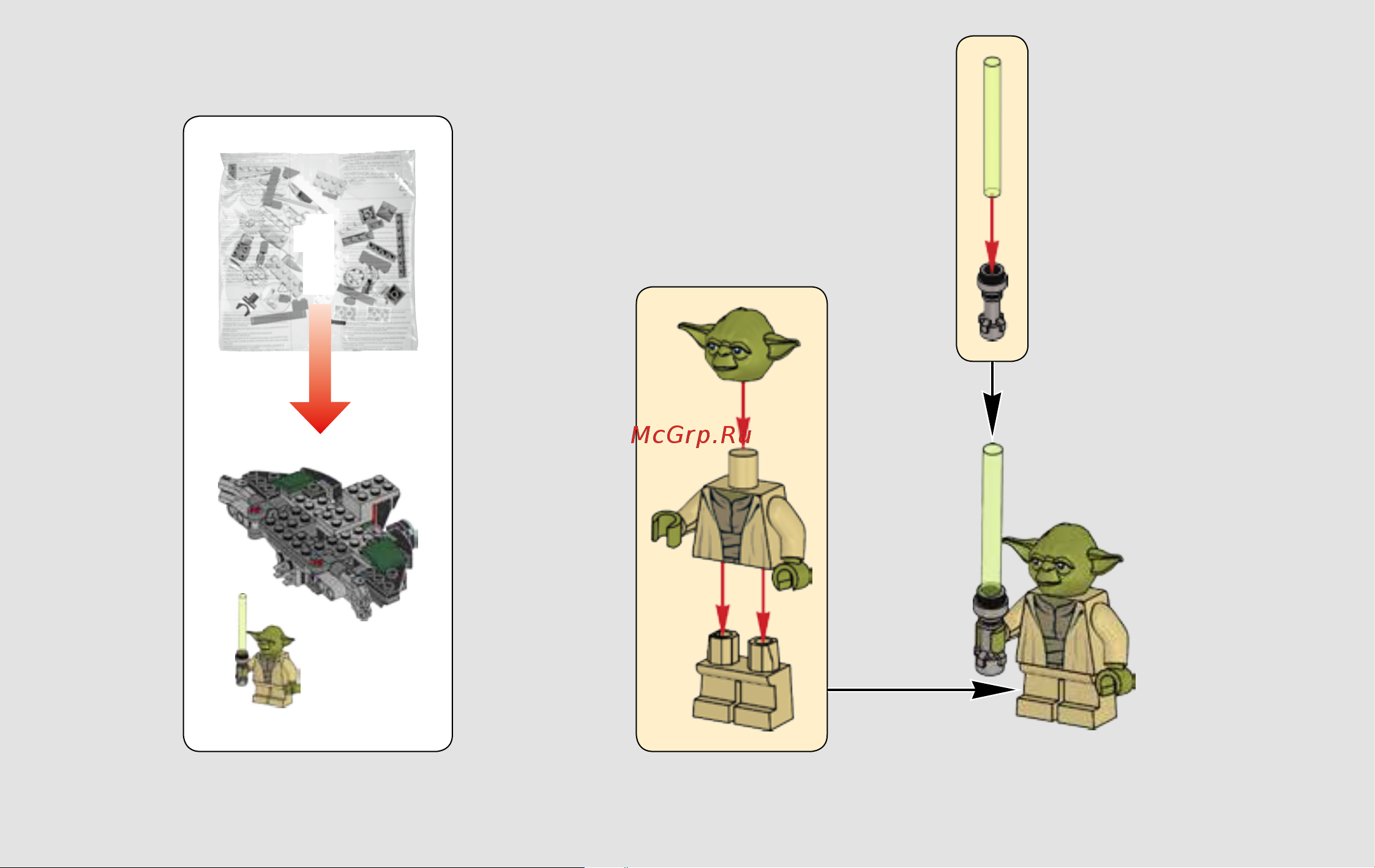 Lego Star Wars 75168 Звёздный истребитель Йоды Руководство по эксплуатации онлайн [4/68] 771551