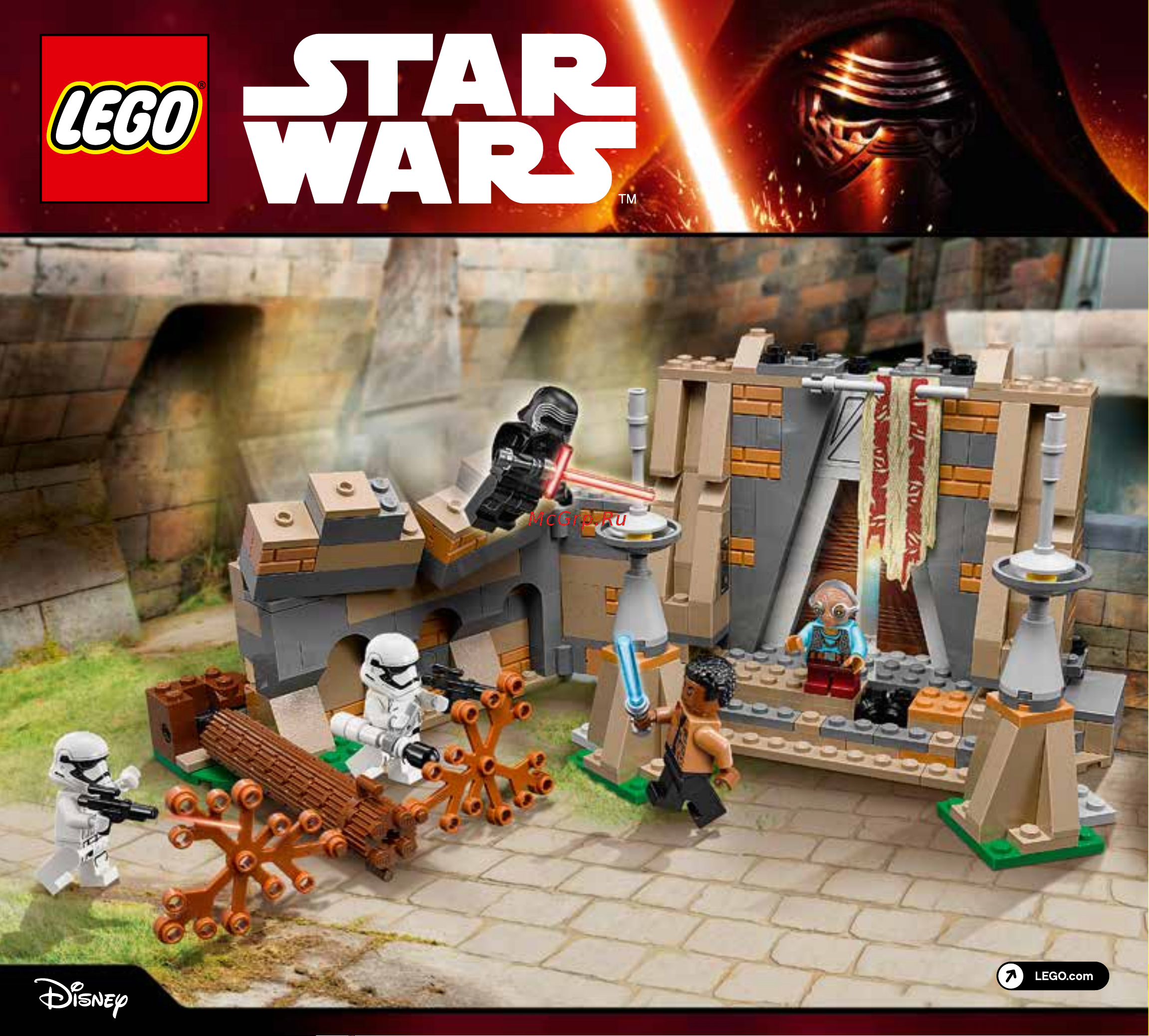 Lego Star Wars 75139 Сражение на планете Такодана Руководство по эксплуатации онлайн