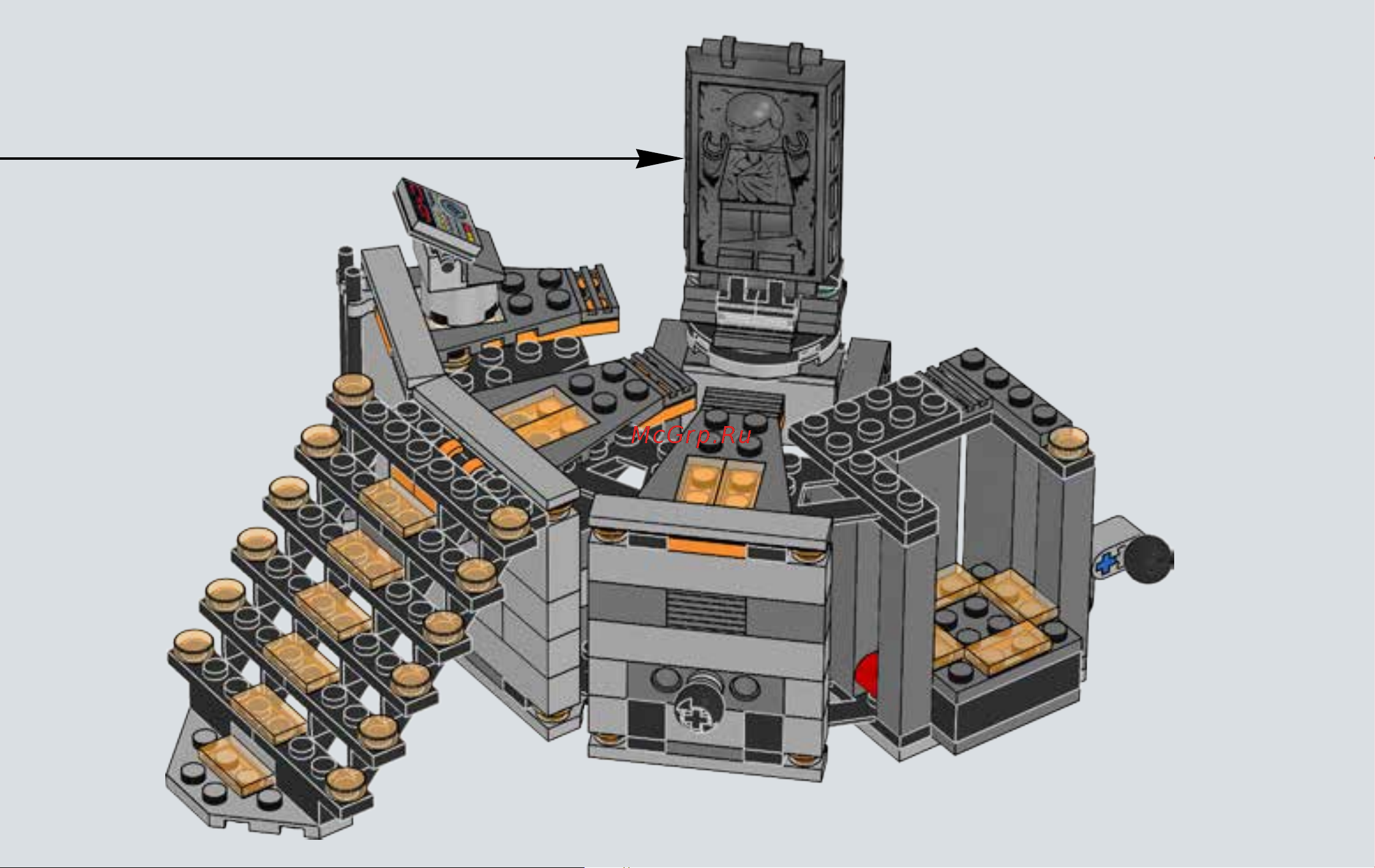 Lego Star Wars 75137 Камера карбонитной заморозки Руководство по эксплуатации онлайн [60/67] 771568