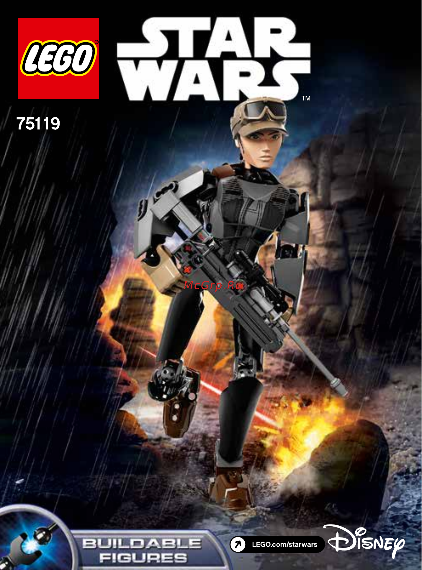 Lego Star Wars 75119 Сержант Джин Эрсо Руководство по эксплуатации онлайн