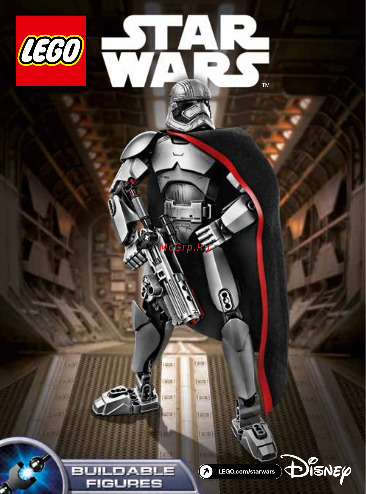 Lego Star Wars 75118 Капитан Фазма Руководство по эксплуатации онлайн