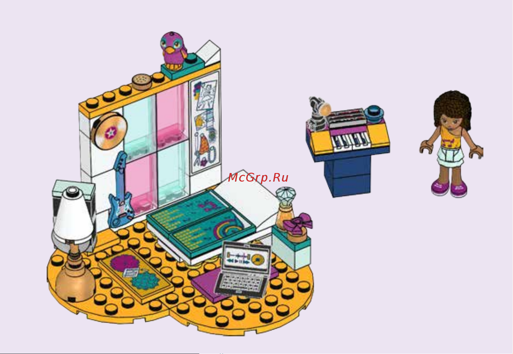 Lego Friends 41341 Andreas Bedroom (Комната Андреа) Руководство по эксплуатации онлайн [39/44] 771609