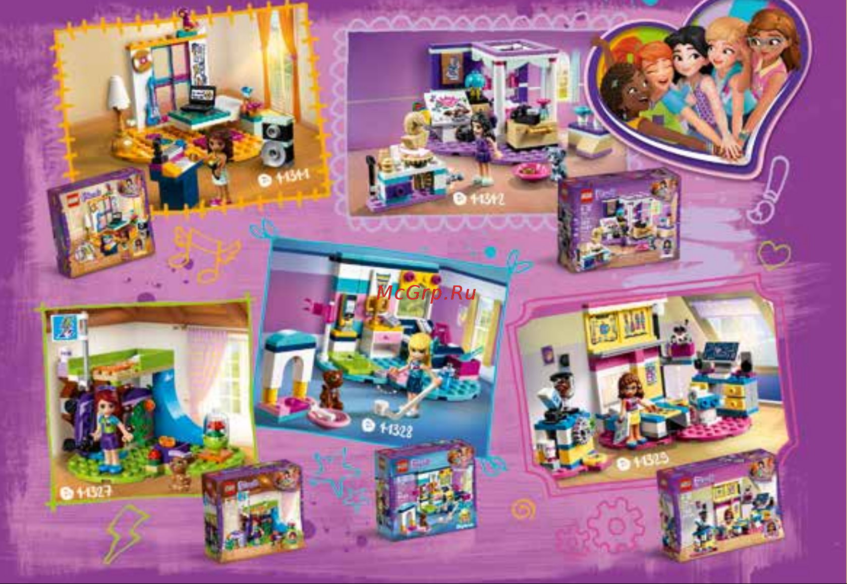 Lego Friends 41341 Andreas Bedroom (Комната Андреа) Руководство по эксплуатации онлайн [42/44] 771609