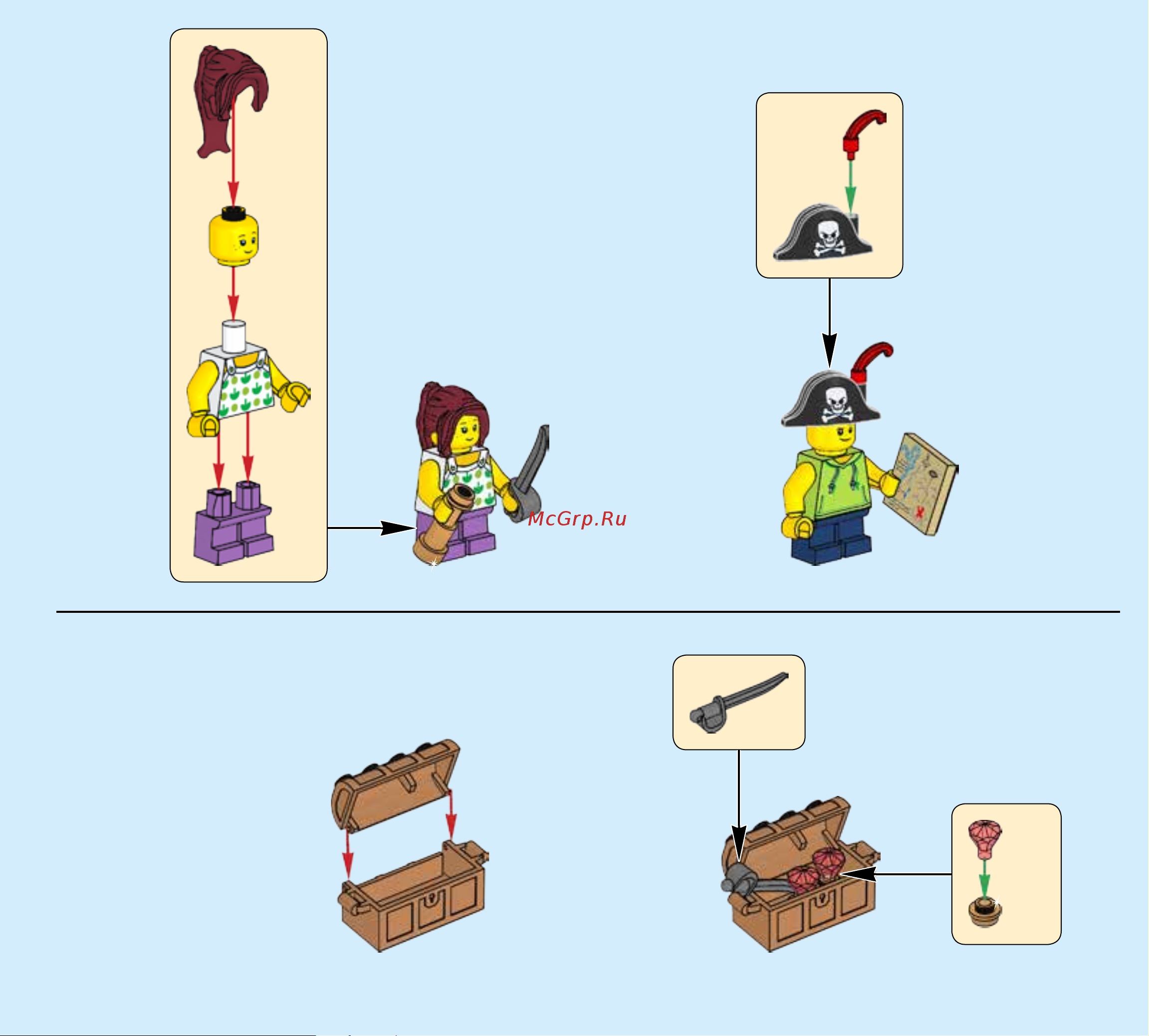 Lego Creator 31078 Treehouse Treasures (В поисках сокровищ) Руководство по эксплуатации онлайн [3/152] 771624