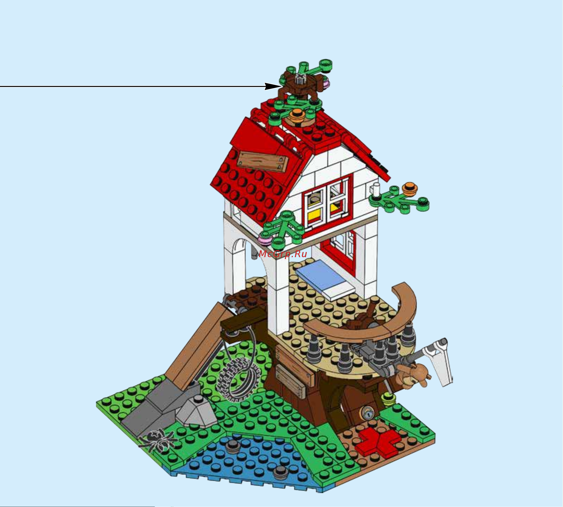 Lego Creator 31078 Treehouse Treasures (В поисках сокровищ) Руководство по эксплуатации онлайн [72/152] 771624