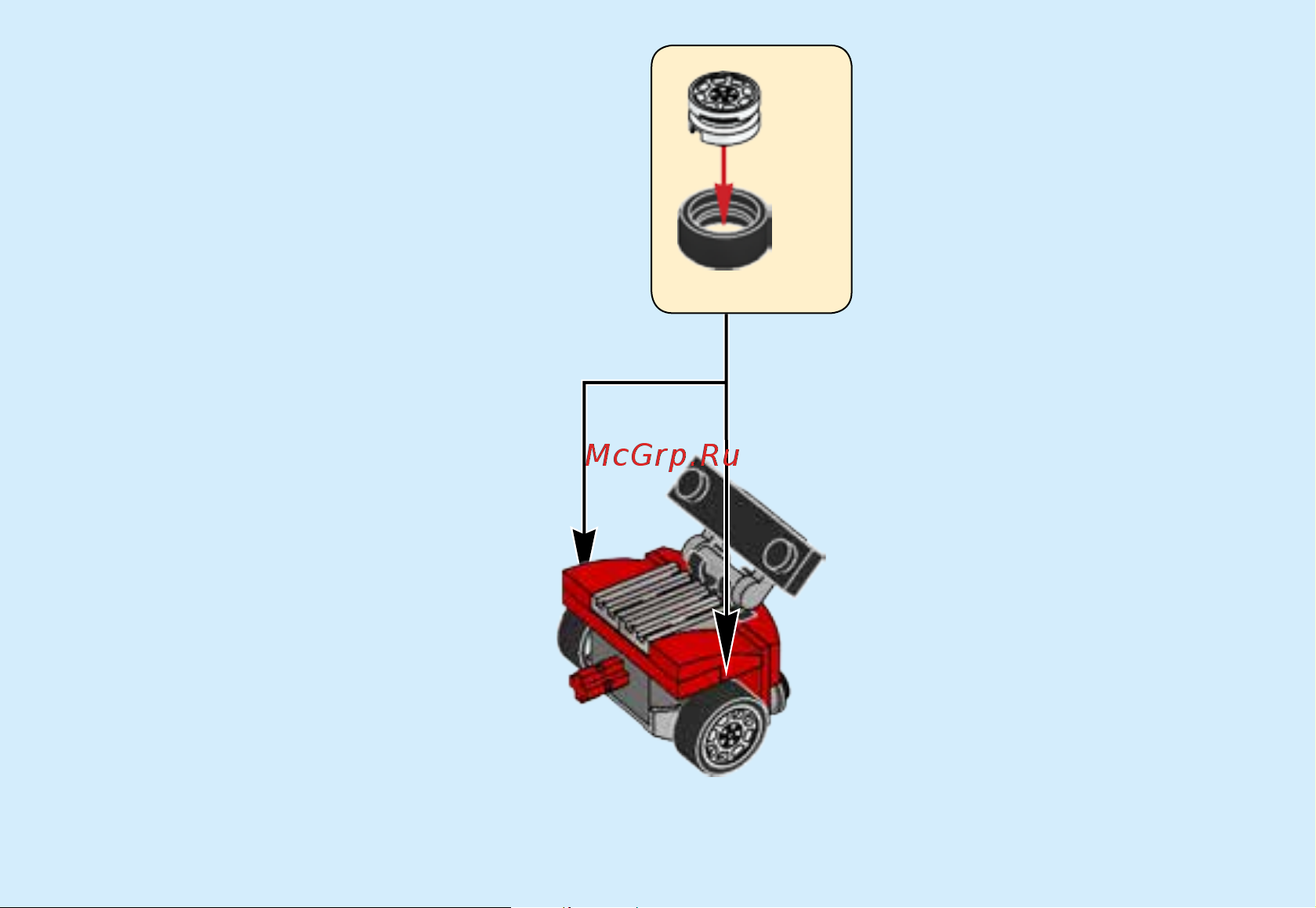 Lego Creator 31055 Red racer (Красная гоночная машина) Руководство по эксплуатации онлайн [7/48] 771627