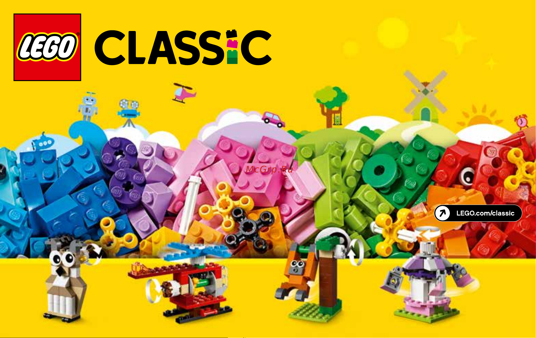 Lego Classic 10712 Bricks and Gears (Кубики и механизмы) Руководство по эксплуатации онлайн