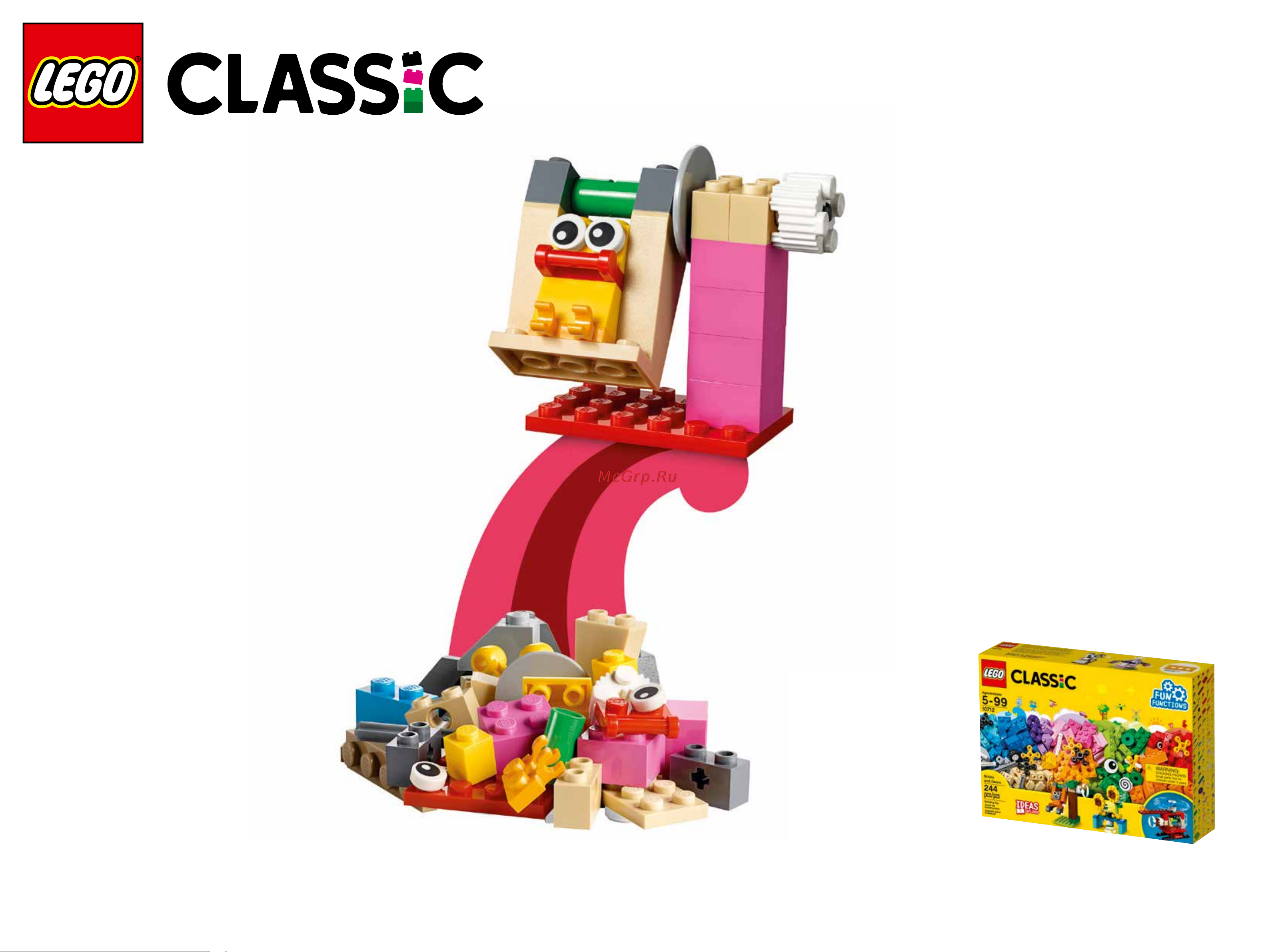 Lego Classic 10712 Bricks and Gears (Кубики и механизмы) Руководство по эксплуатации онлайн [69/124] 771636