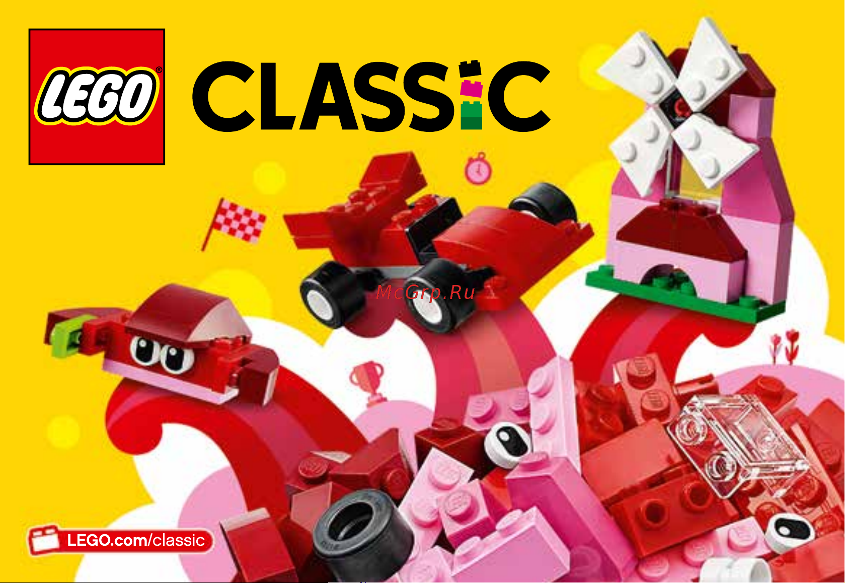 Lego Classic 10707 Red Creativity Box (Красный набор для творчества) Руководство по эксплуатации онлайн