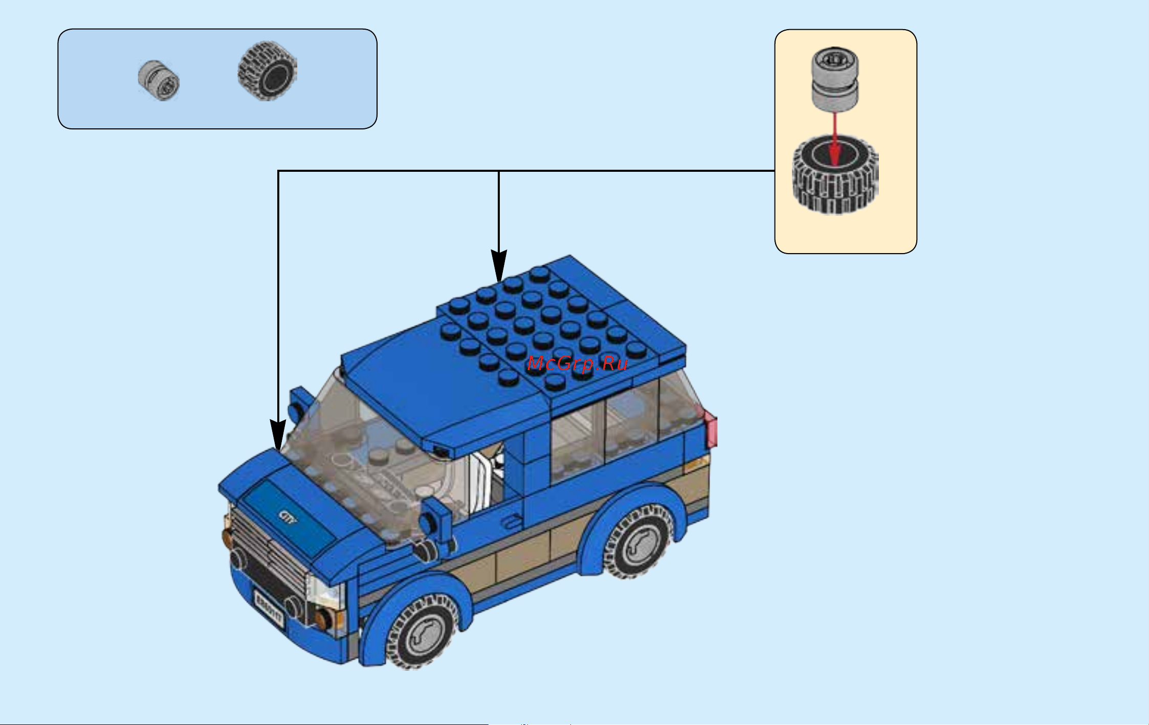 Lego City 60117 Van & Caravan (Фургон и дом на колёсах) Руководство по эксплуатации онлайн [39/92] 771642
