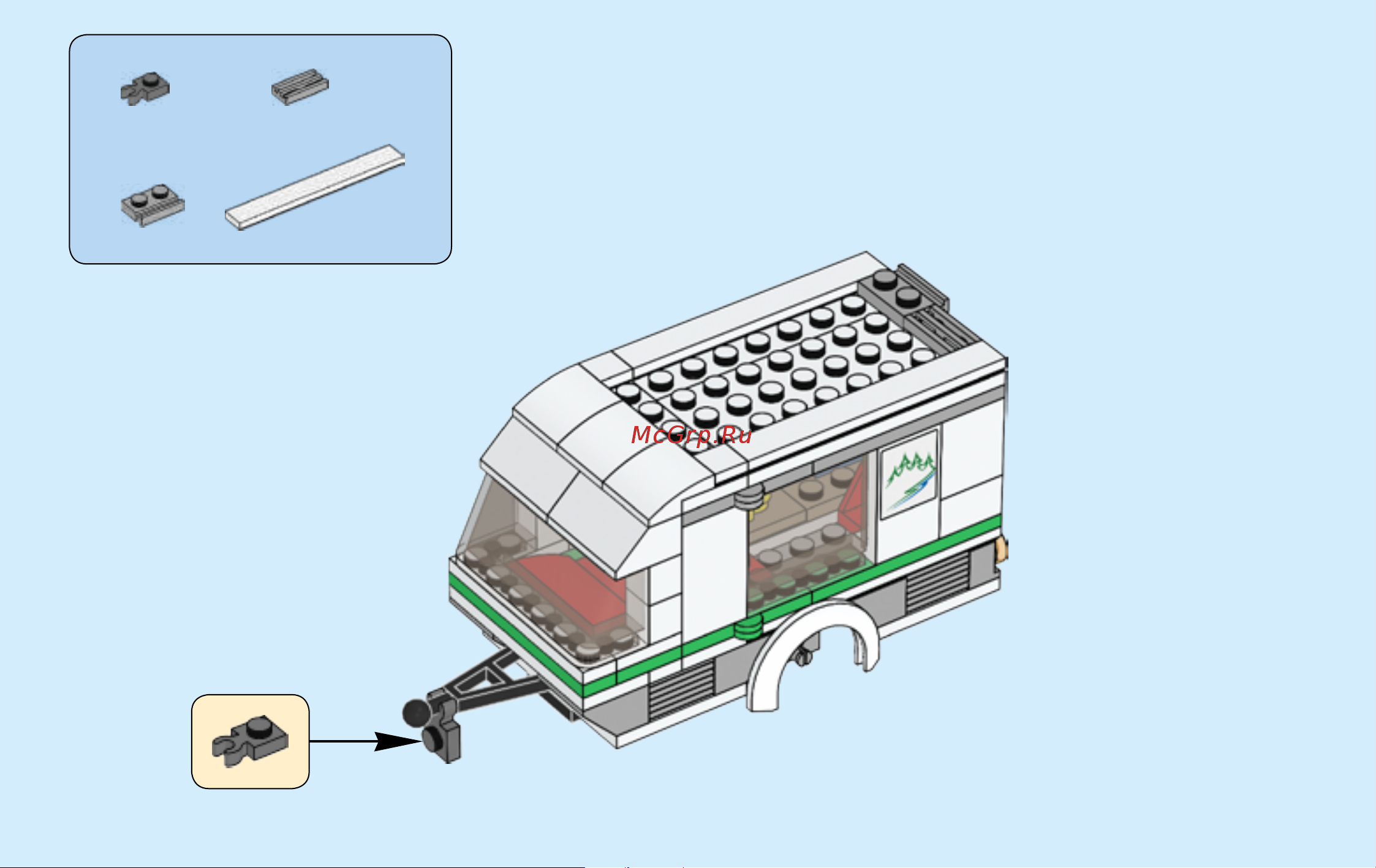 Lego City 60117 Van & Caravan (Фургон и дом на колёсах) Руководство по эксплуатации онлайн [85/92] 771642