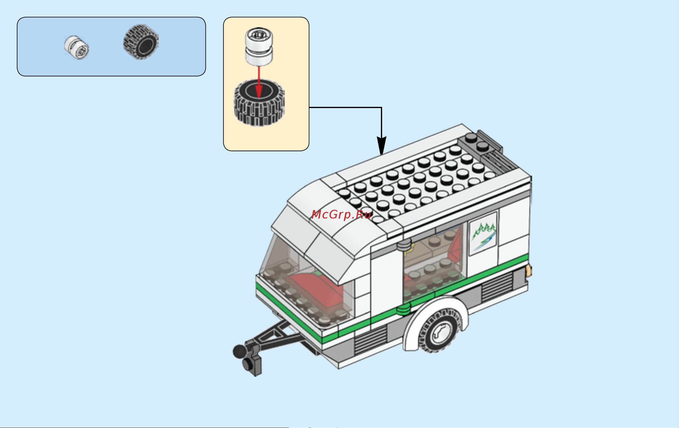 Lego City 60117 Van & Caravan (Фургон и дом на колёсах) Руководство по эксплуатации онлайн [86/92] 771642