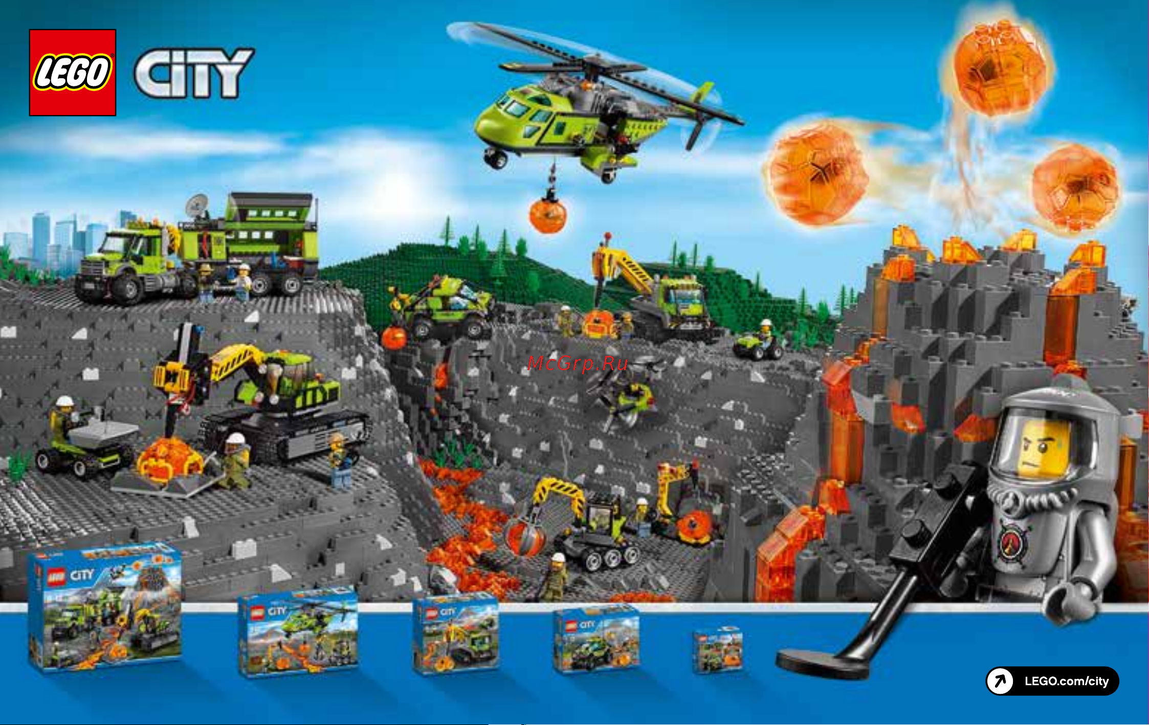 Lego City 60123 Volcano Supply Helicopter (Грузовой вертолёт исследователей вулканов) Руководство по эксплуатации онлайн [43/112] 771644