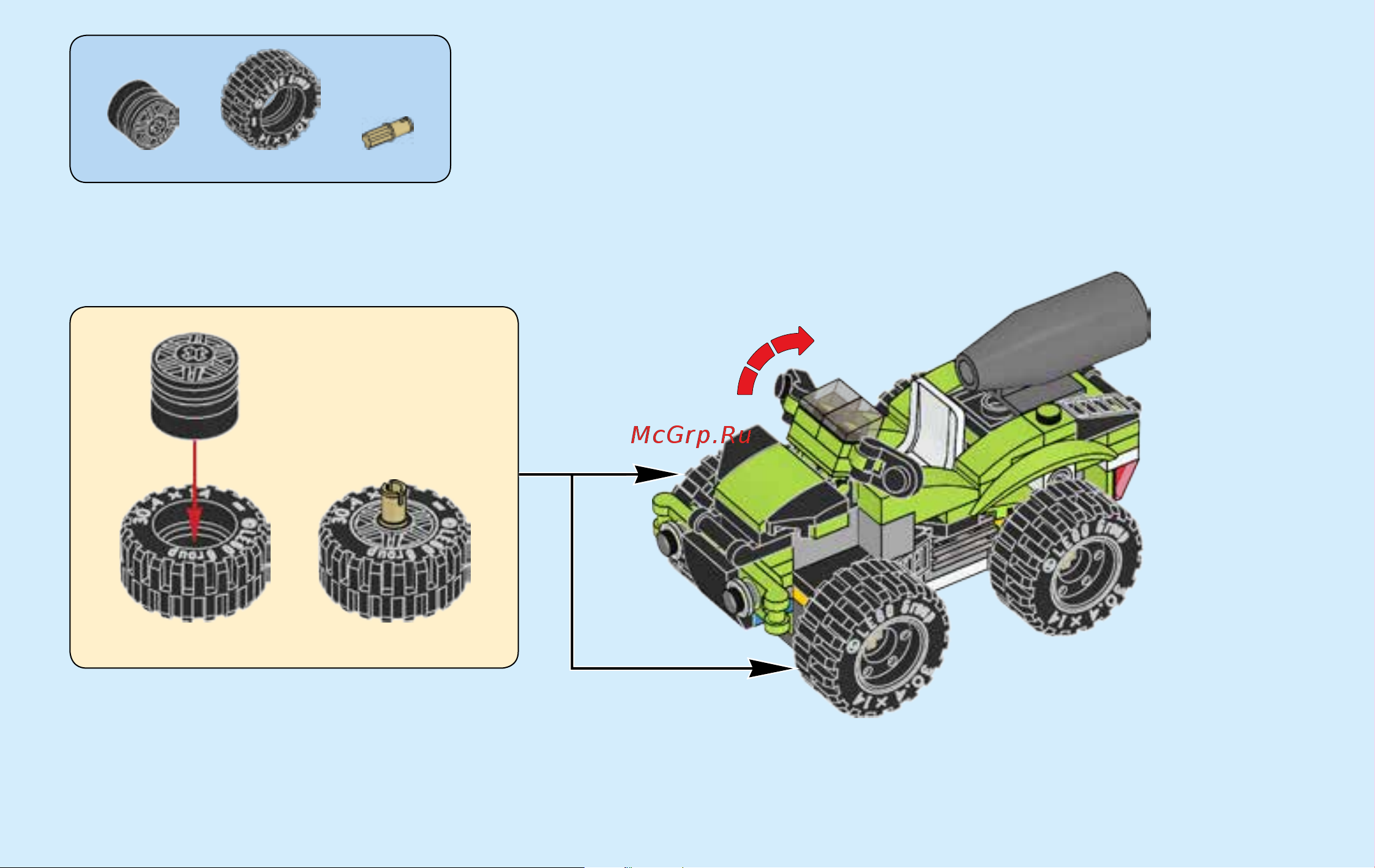 Lego Creator 31074 Rocket Rally Car (Суперскоростной раллийный автомобиль) Руководство по эксплуатации онлайн [143/148] 771647
