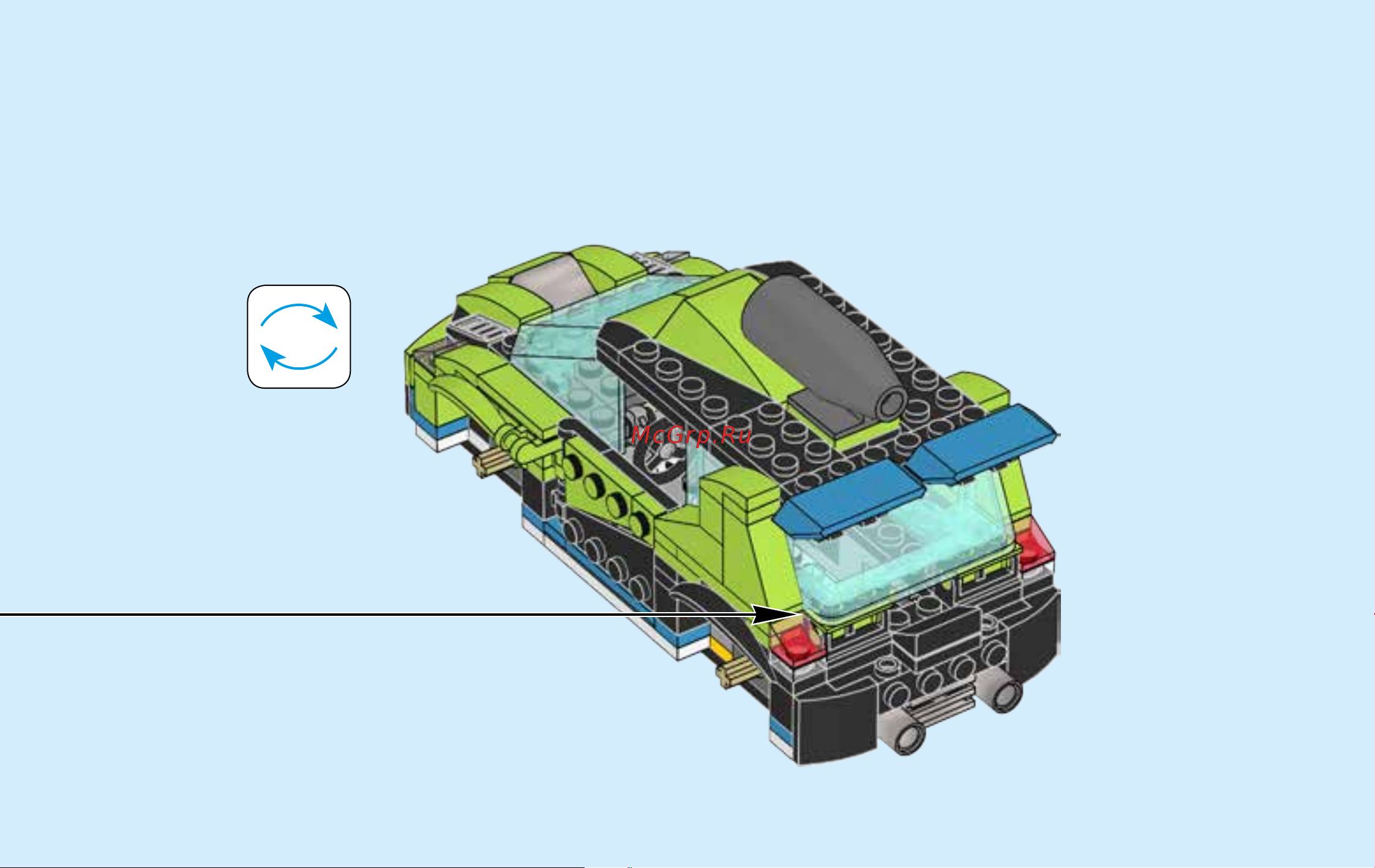 Lego Creator 31074 Rocket Rally Car (Суперскоростной раллийный автомобиль) Руководство по эксплуатации онлайн [59/148] 771647