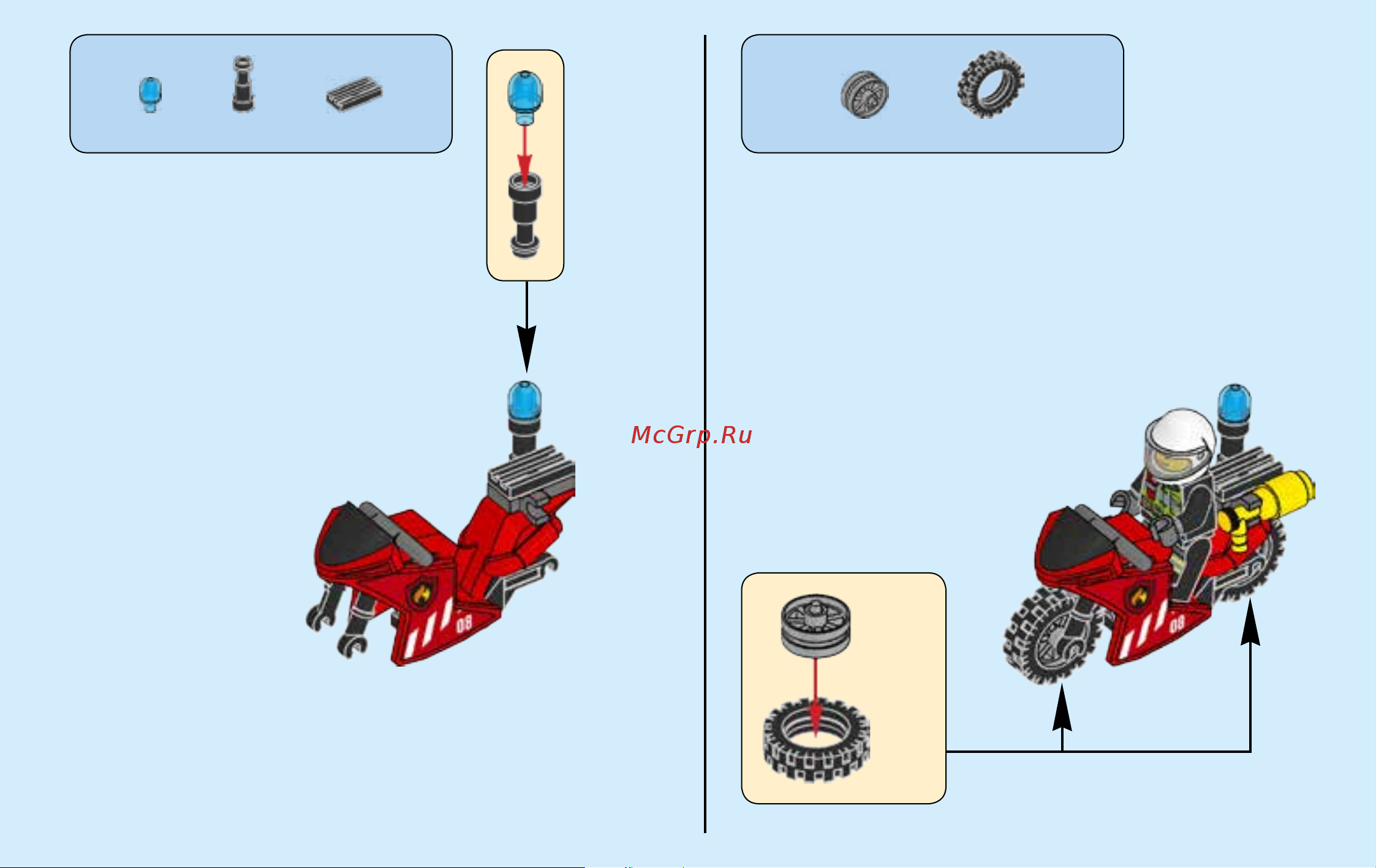 Lego City 60108 Fire Response Unit (Пожарная команда быстрого реагирования) Руководство по эксплуатации онлайн [9/108] 771648