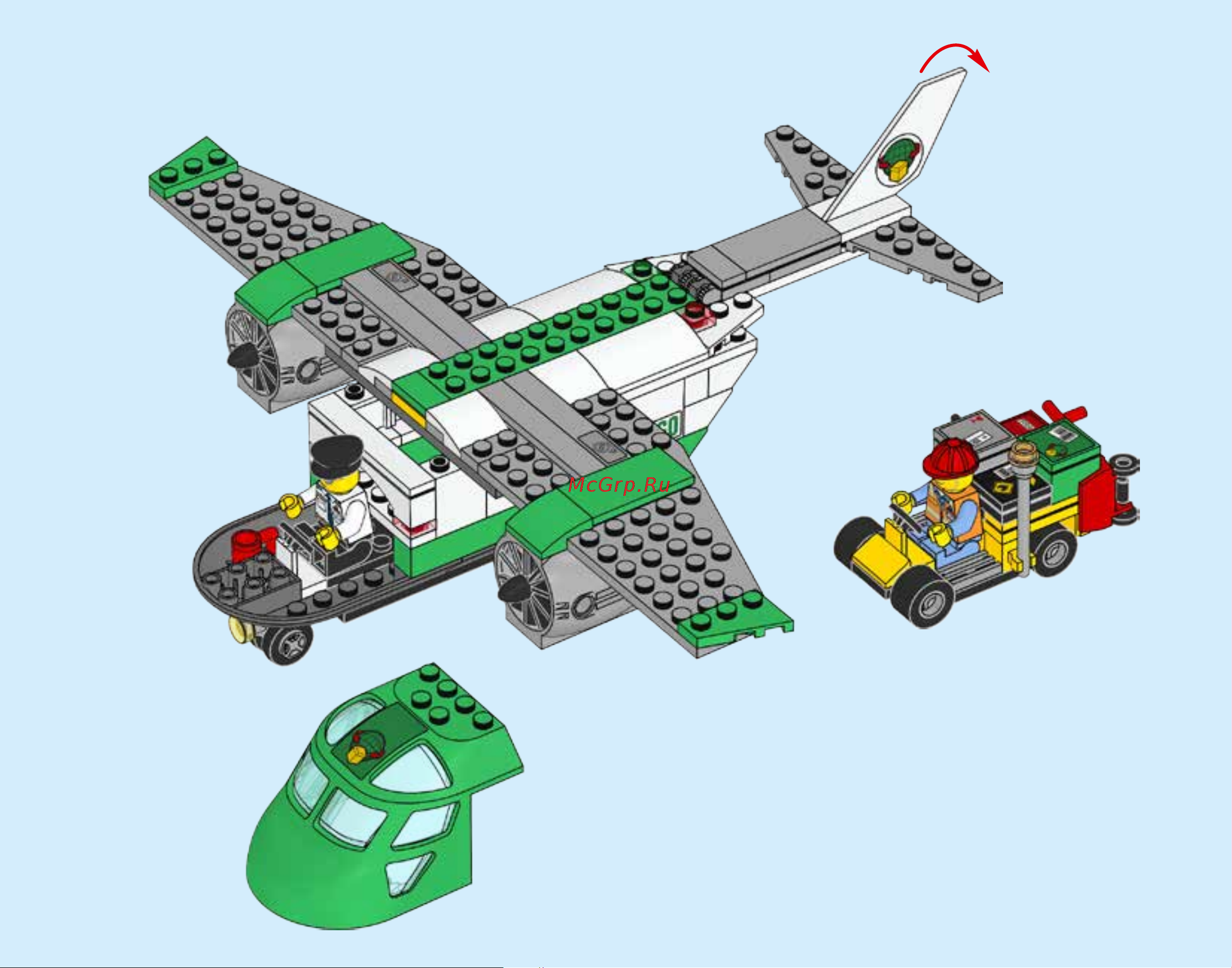 Lego City 60101 Airport Cargo Plane (Грузовой самолёт) Руководство по эксплуатации онлайн [73/76] 771663