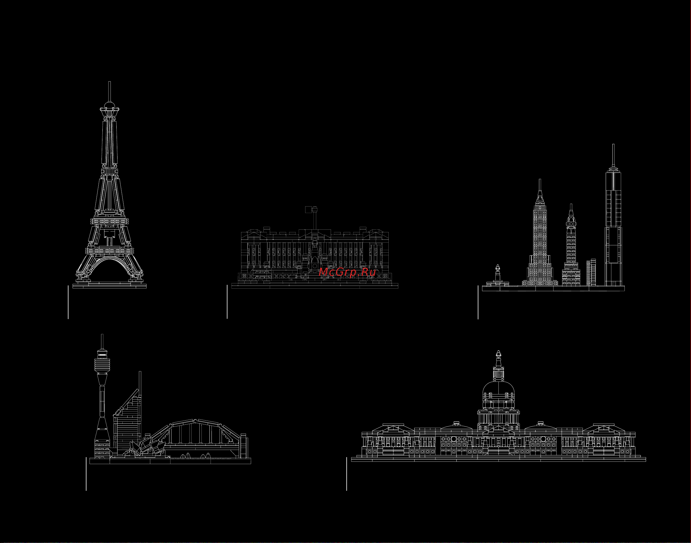 Lego Architecture 21039 Shanghai (Шанхай) [156/160] Celebrate the world of architecture and collect all the models