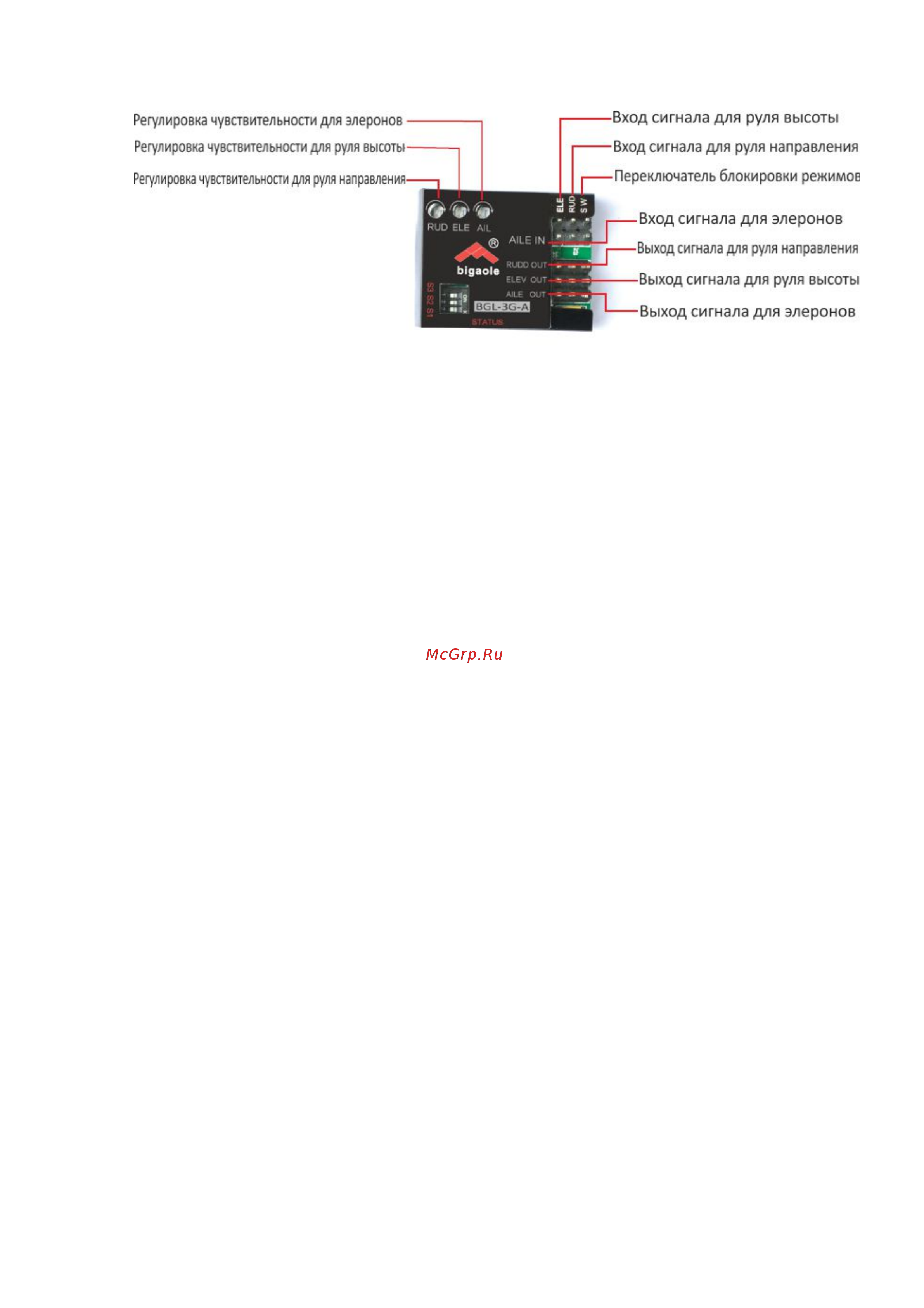 Pilotage RC17637 [5/8] Регулировка чувствительности