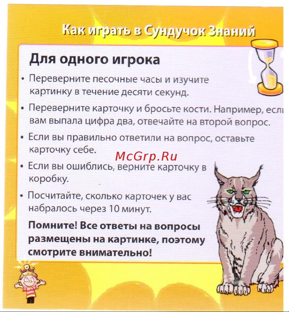 Noname Сундучок знаний BrainBox В мире животных Руководство по эксплуатации онлайн