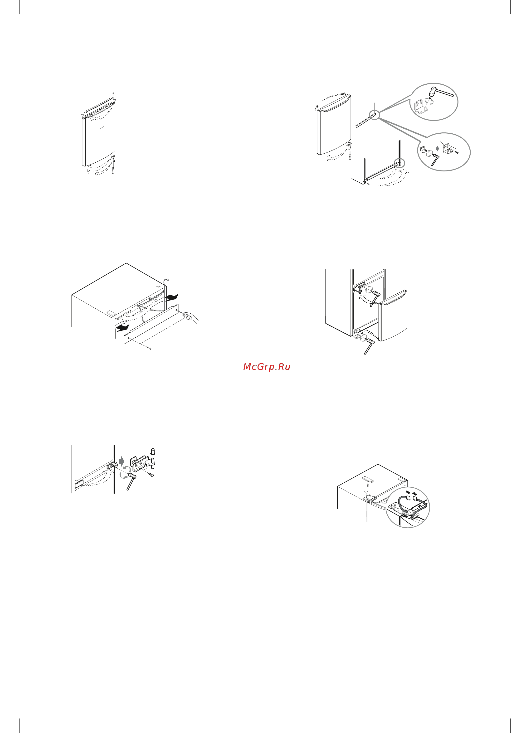 LG GA-B419SLUL [40/56] Тегіс бұрағыш арқылы алдыңғы панельден 11 қалқапшаларды 12 алыңыз бұрандаларды 13 бұрап алыңыз панельді 11 алыңыз кабельді 15 қарама қарсы жағына ауыстырыңыз панельді 11 орнына орнату үшін бұрандаларды 13 бұрап кіргізіңіз жəне бастарын қалпақшалармен 12 жабыңыз