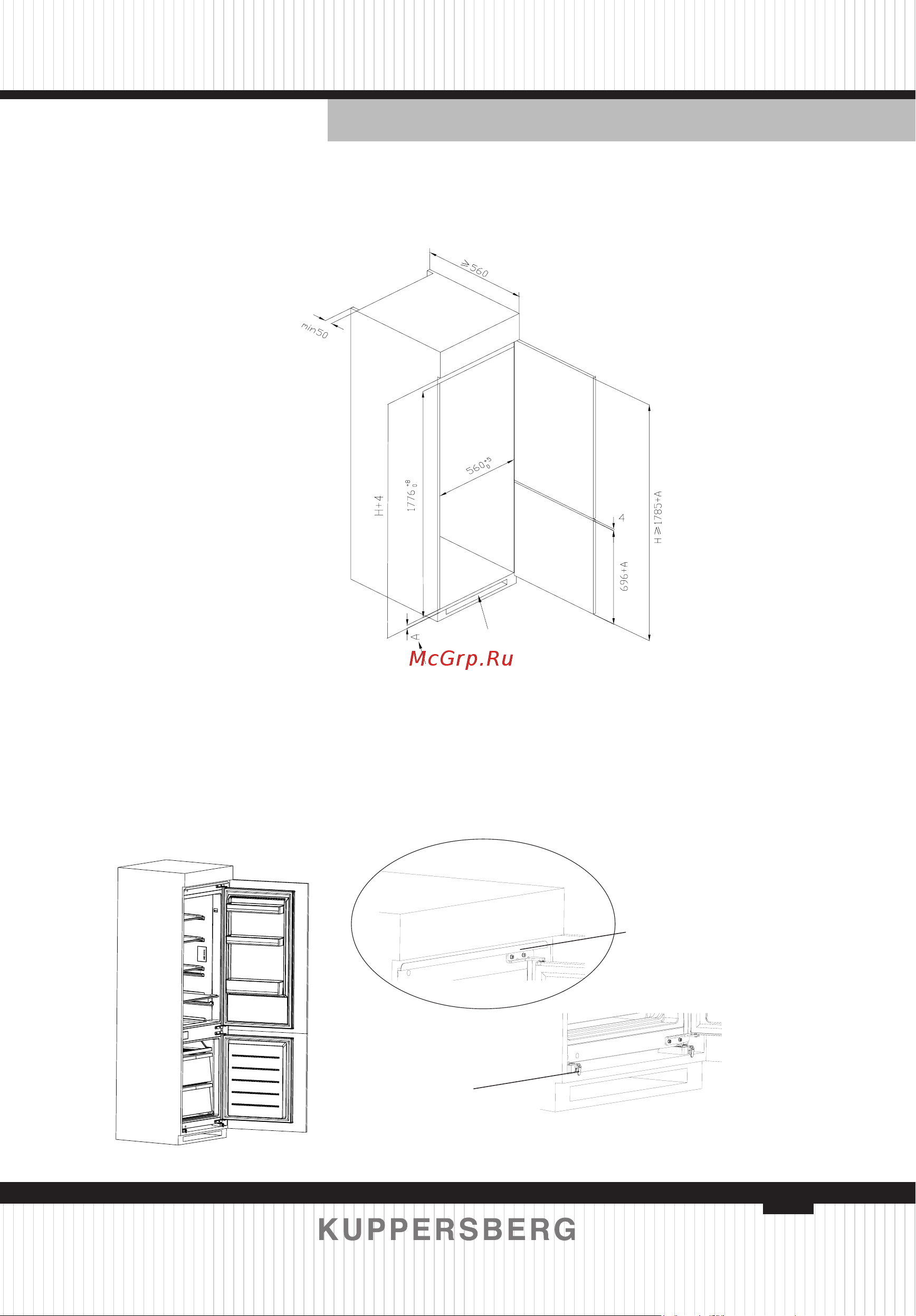 Kuppersberg NBM17863 [11/92] Installation im schrank