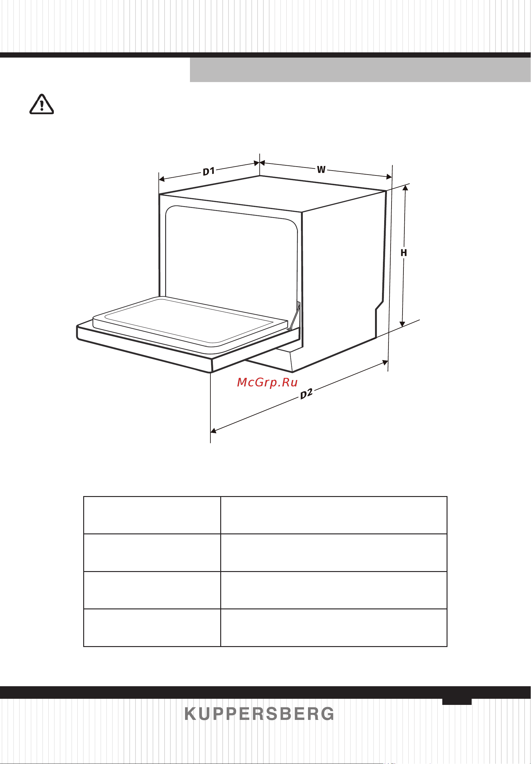 Kuppersberg GFM5560 [125/132] Техническая информация