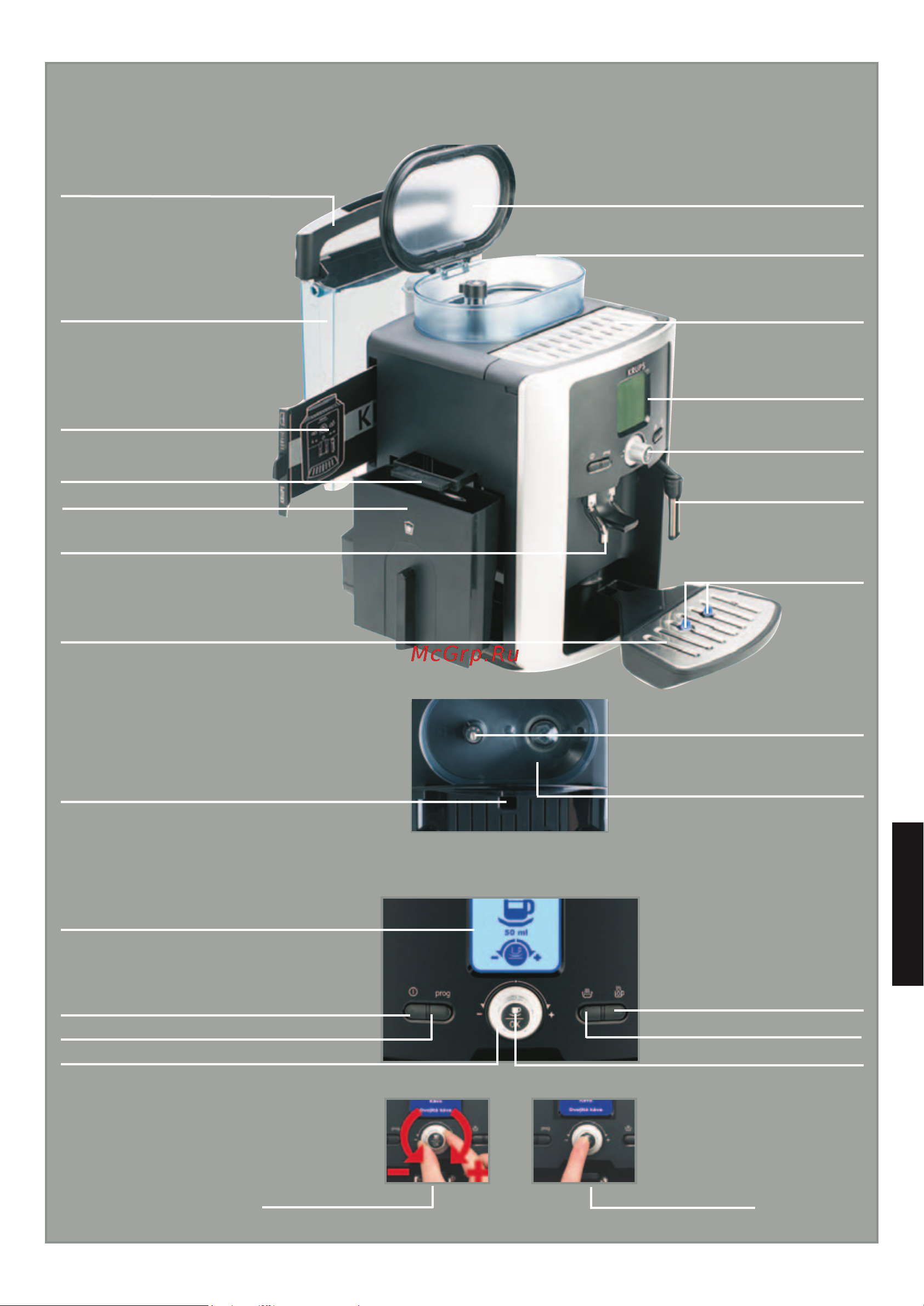 Krups EA8050PE [83/128] Popis přístroje