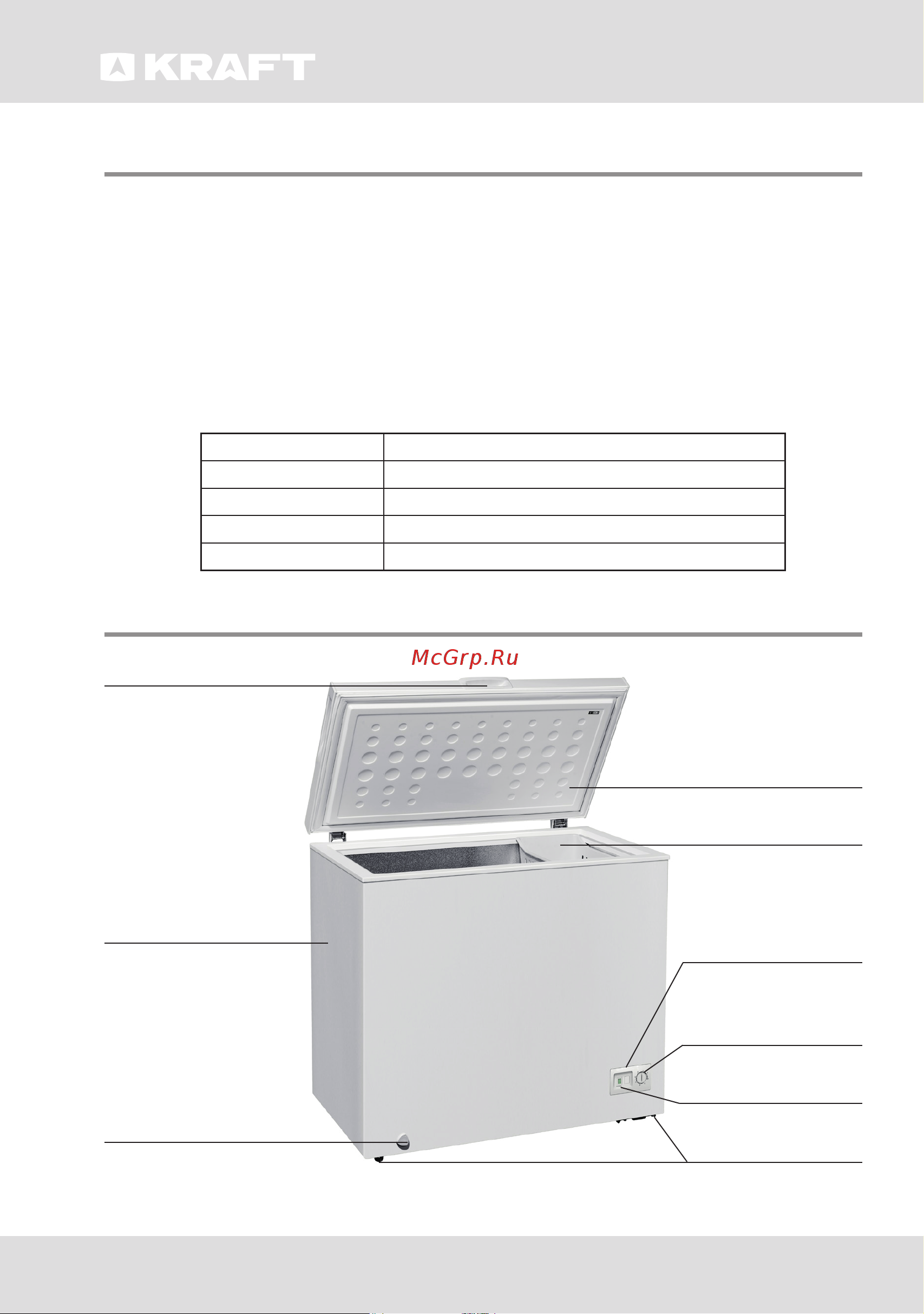 KRAFT BDW250BL [20/32] General information