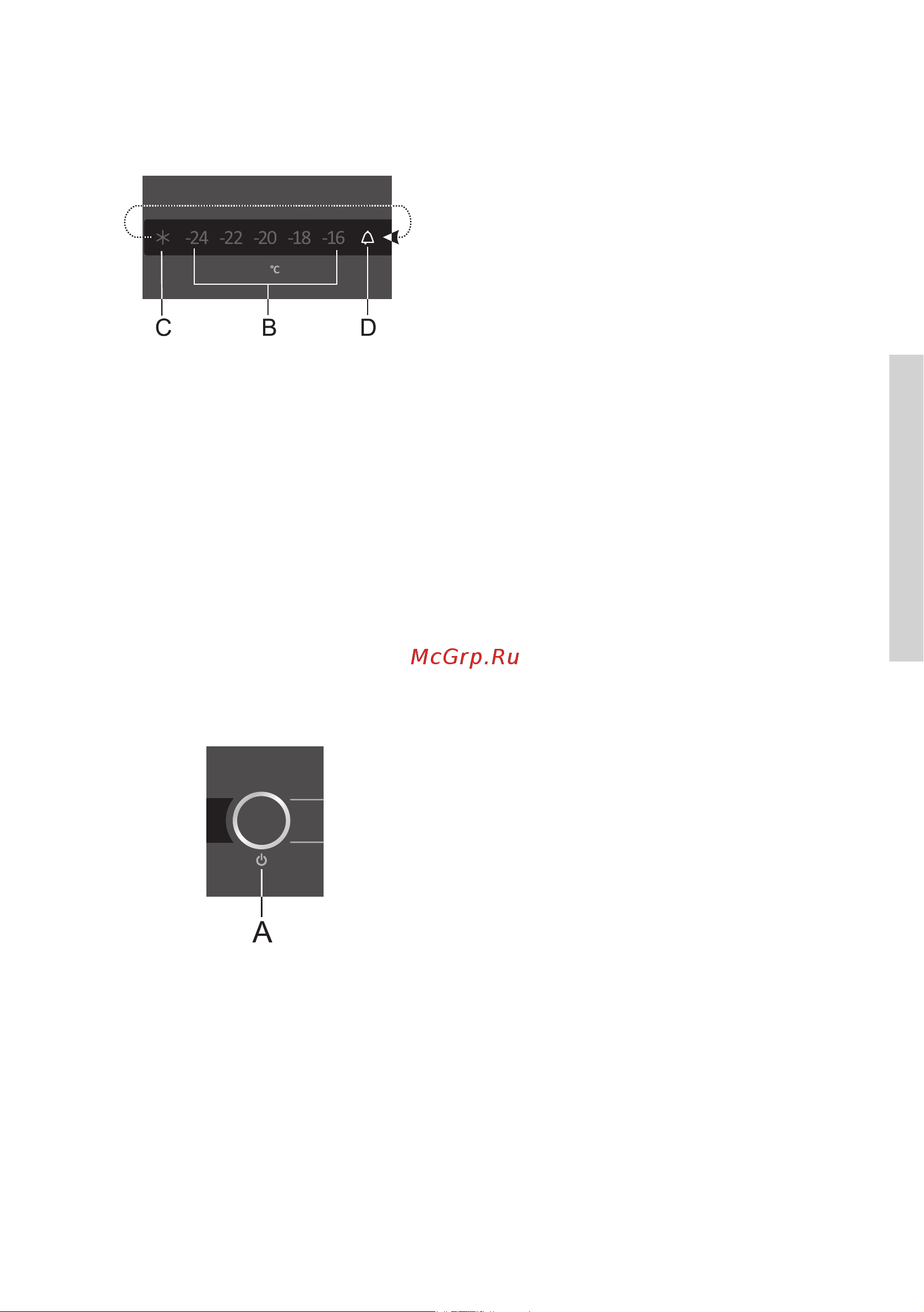 Gorenje GDFN5182A1 [17/28] Предупреждающая сигнализация о превышении допустимой температуры