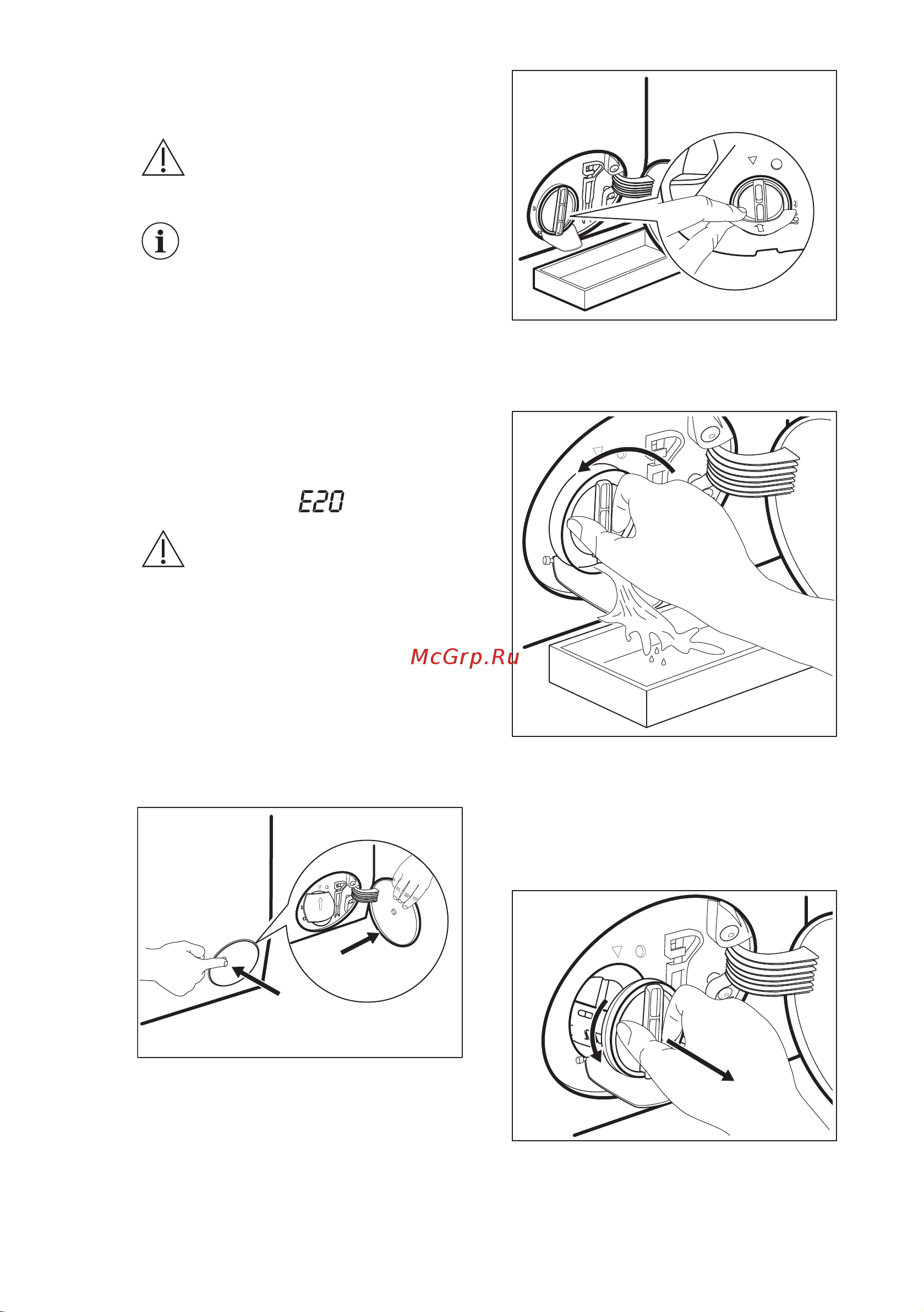 Electrolux EW9F1R49S [44/60] Очистка фильтра сливного насоса