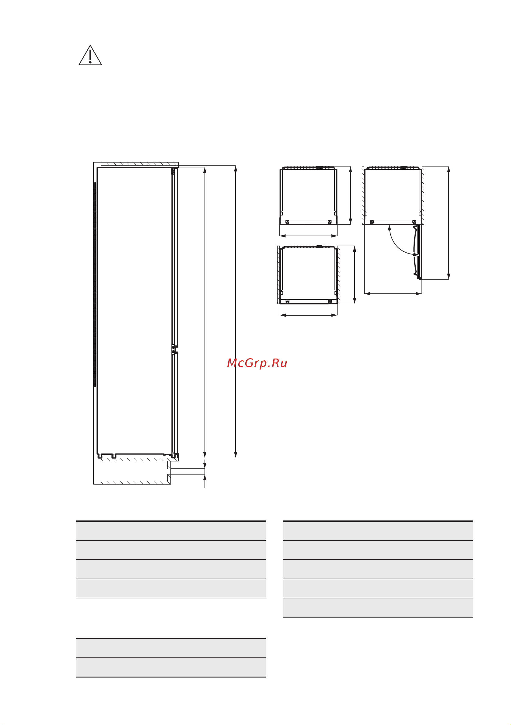 Electrolux RNT8TE18S [8/28] Габаритные размеры