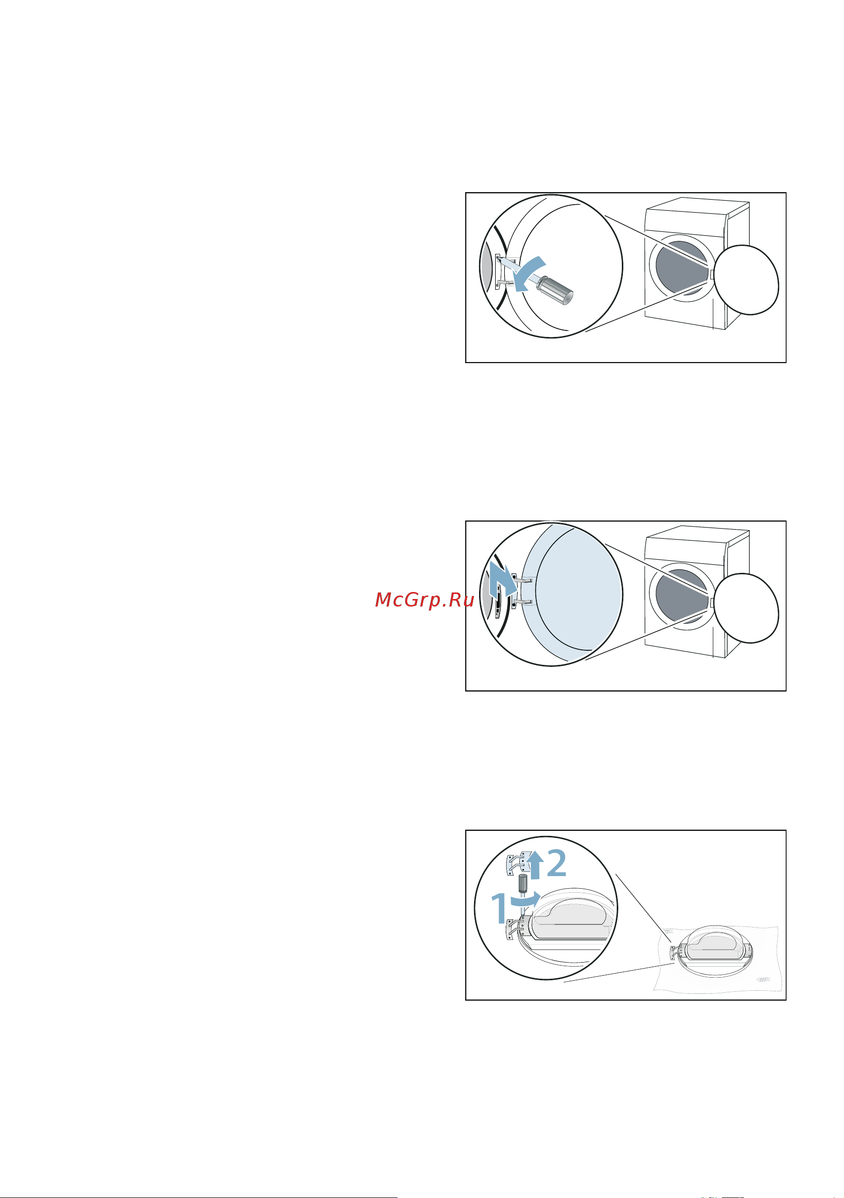 Bosch WTX87EH1OE [17/76] Изменение стороны открывания дверцы