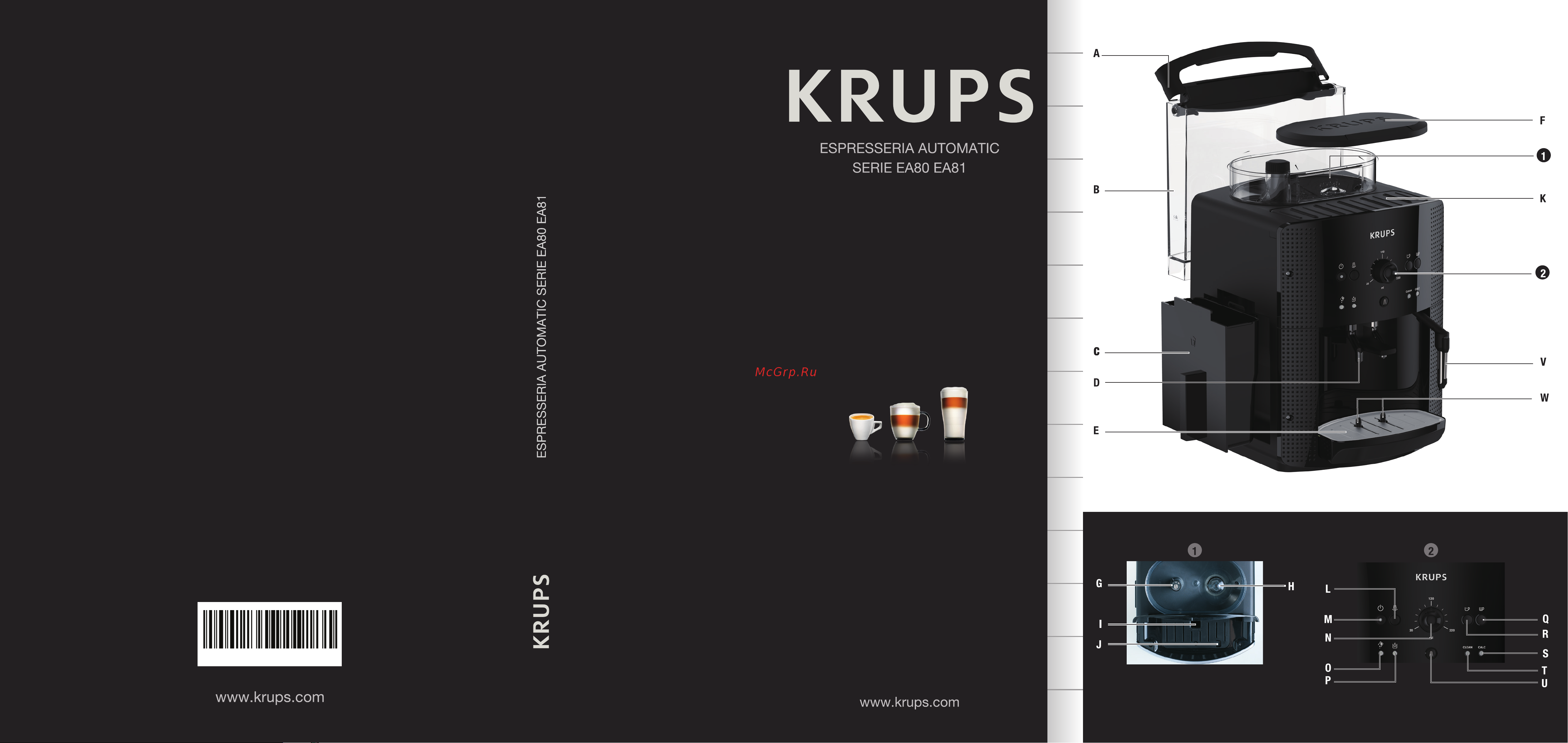 Krups Roma EA810870 Руководство по эксплуатации онлайн