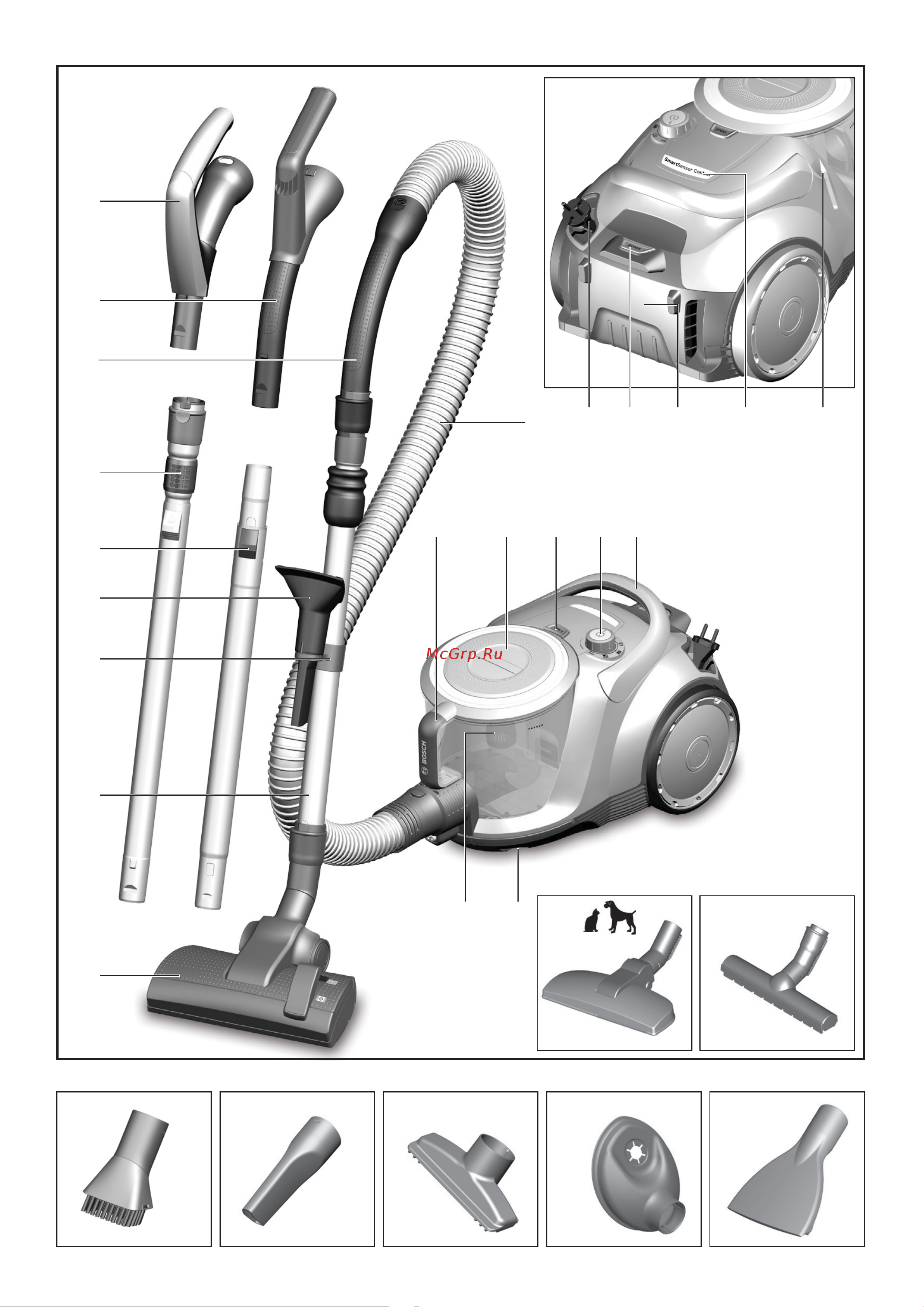 Bosch BGS412234A Руководство по эксплуатации онлайн [2/136] 772152