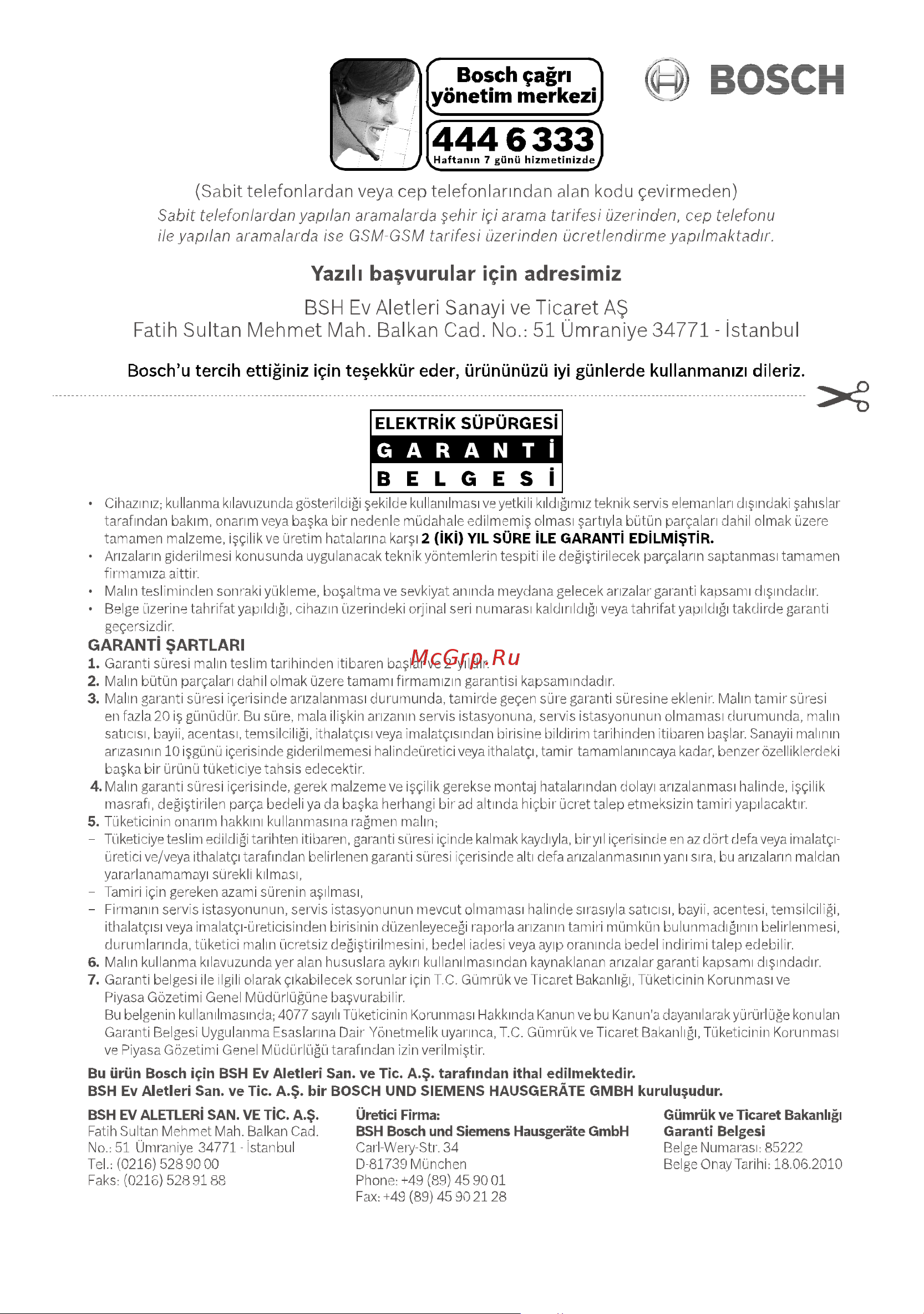 Bosch BGL32003 Руководство по эксплуатации онлайн [11/15] 772154