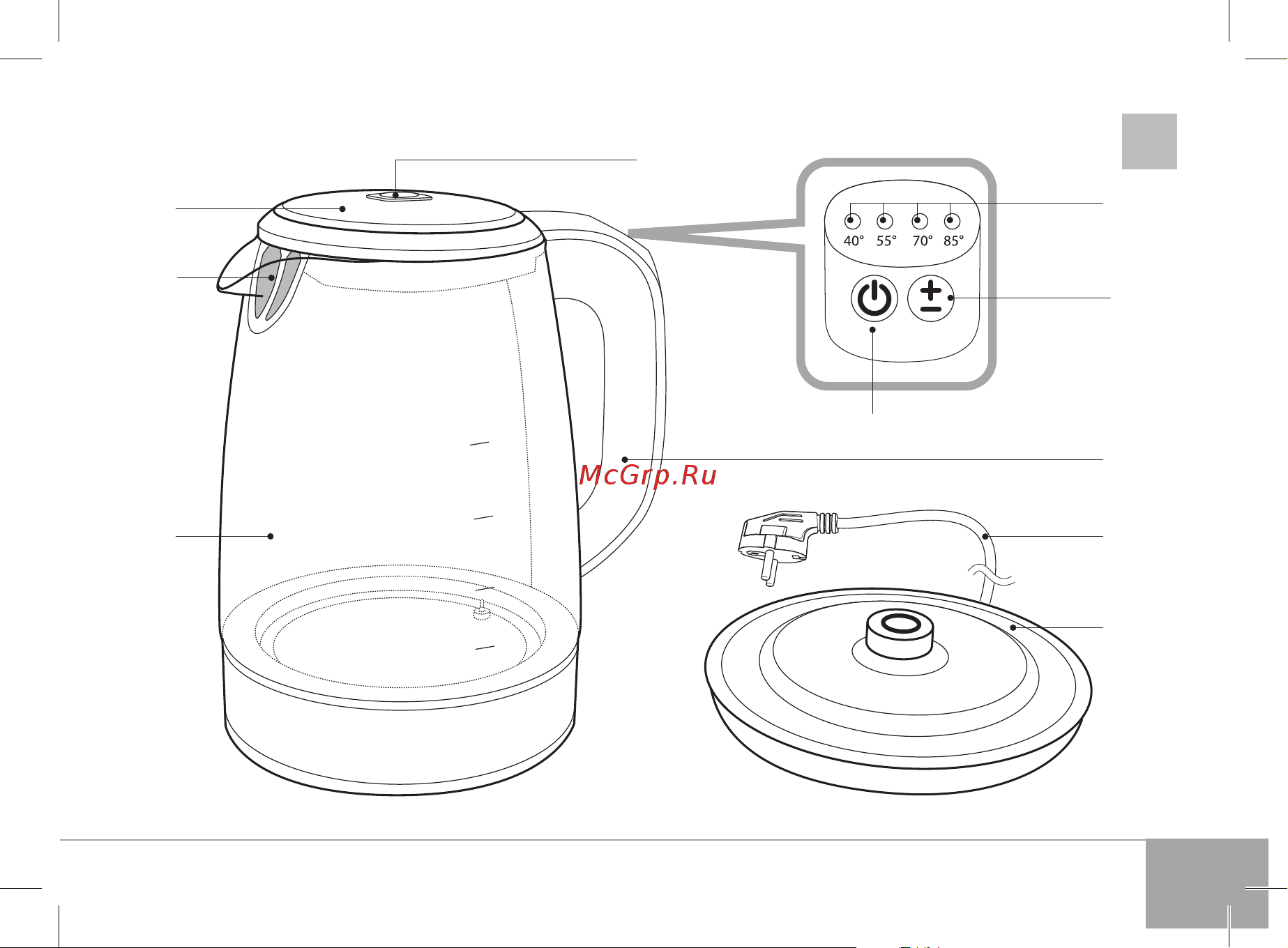 Redmond SkyKettle G204S Руководство по эксплуатации онлайн [3/40] 772191