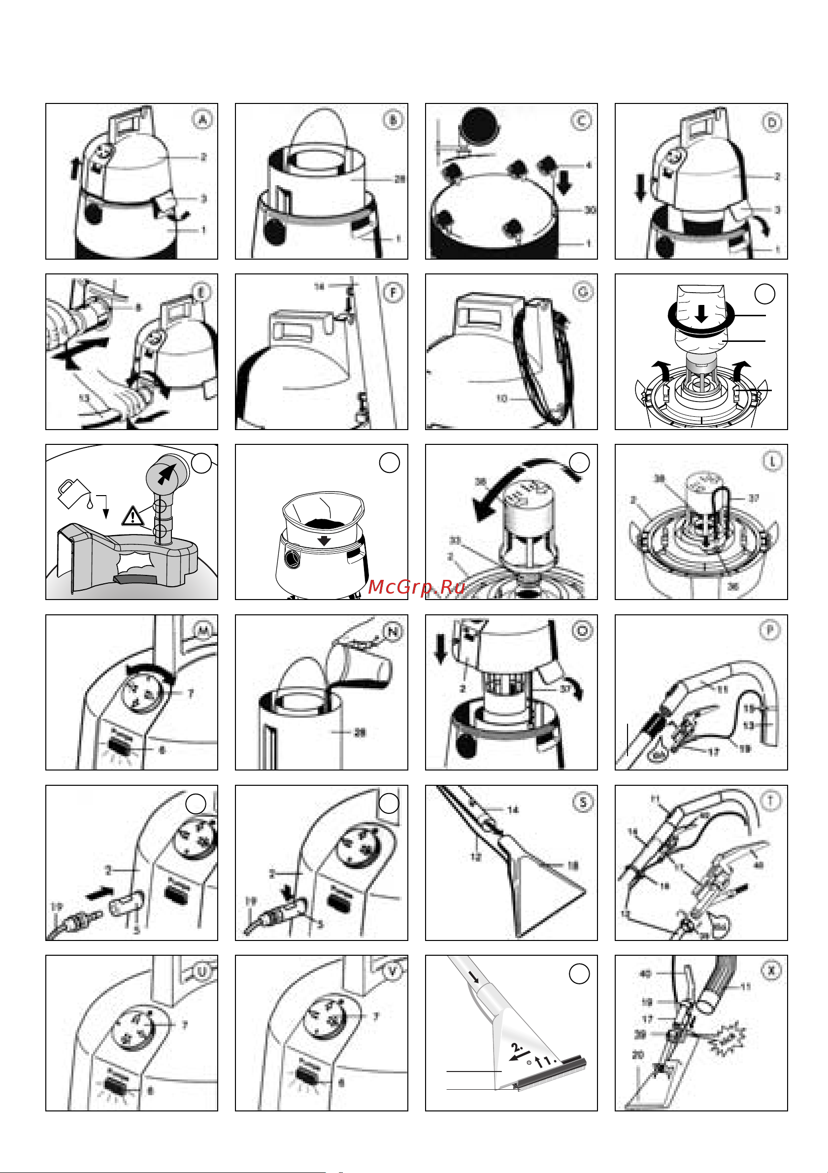 Thomas Super 30 (788 079) [7/64] Montage assembling the appliance montage montage ilustraciones de montaje montagem szerelési és kezelési ábrák montaj ilustracje do montażu