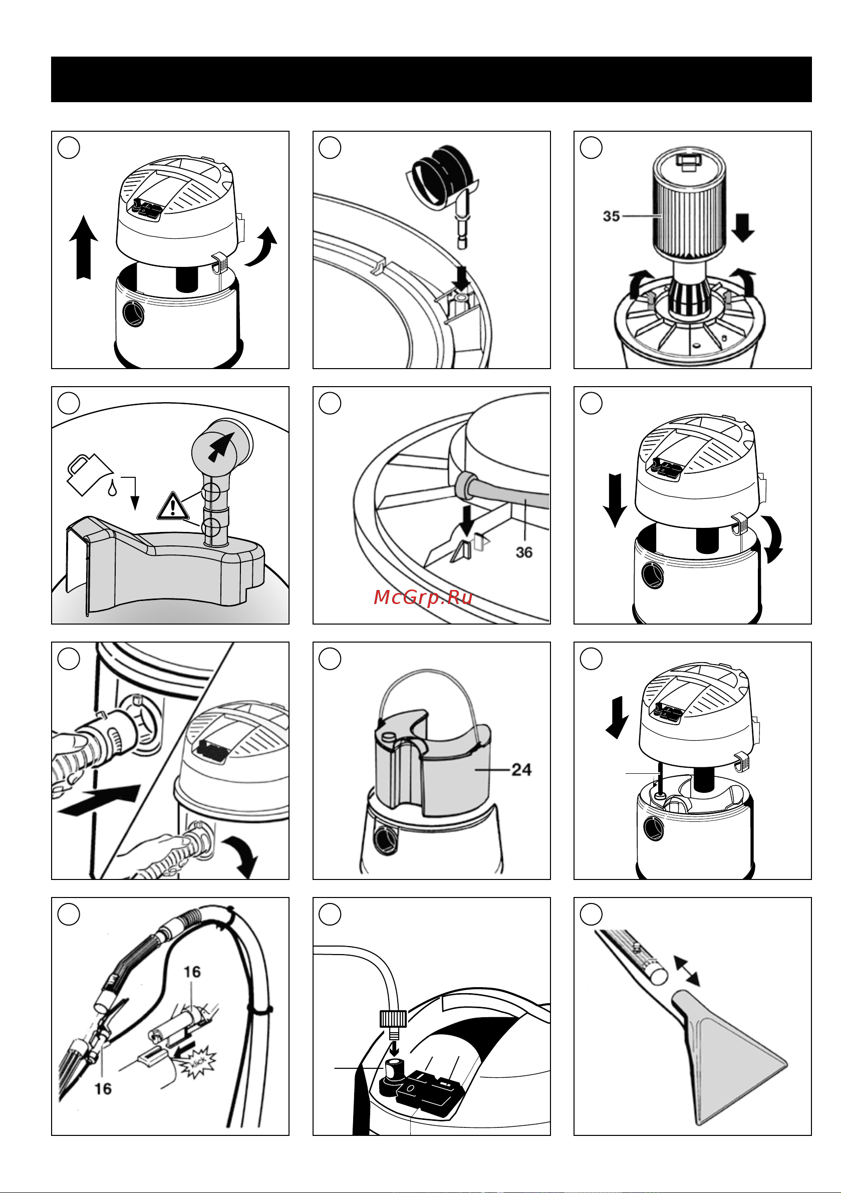 Thomas PRESTIGE 20 S Aqufilter [5/28] Montageabbildungen assembling the appliance makinenin kurulum şemaları