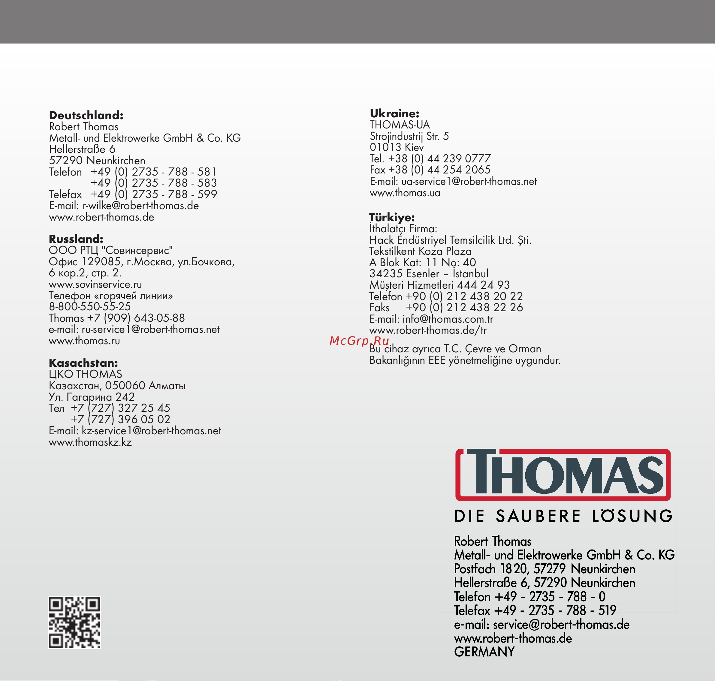 Thomas MISTRAL XS 786520 [22/22] Di e sau b e r e lös u ng
