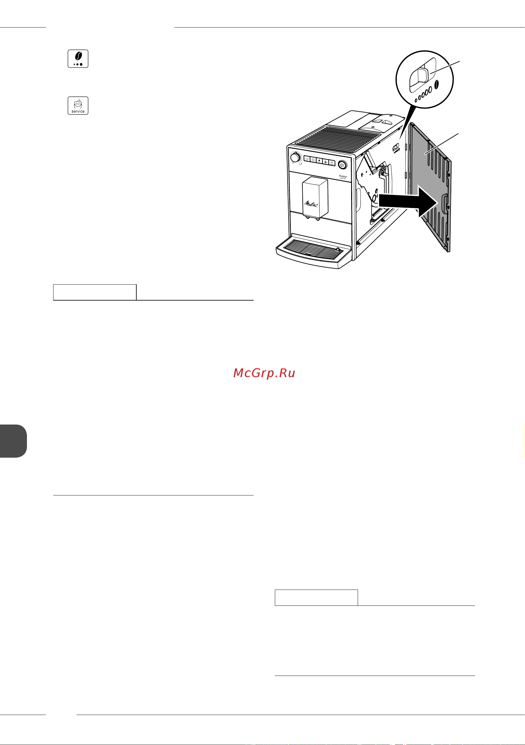 Melitta Caffeo F 230-101 [272/308] Ustawianie stopnia zmielenia