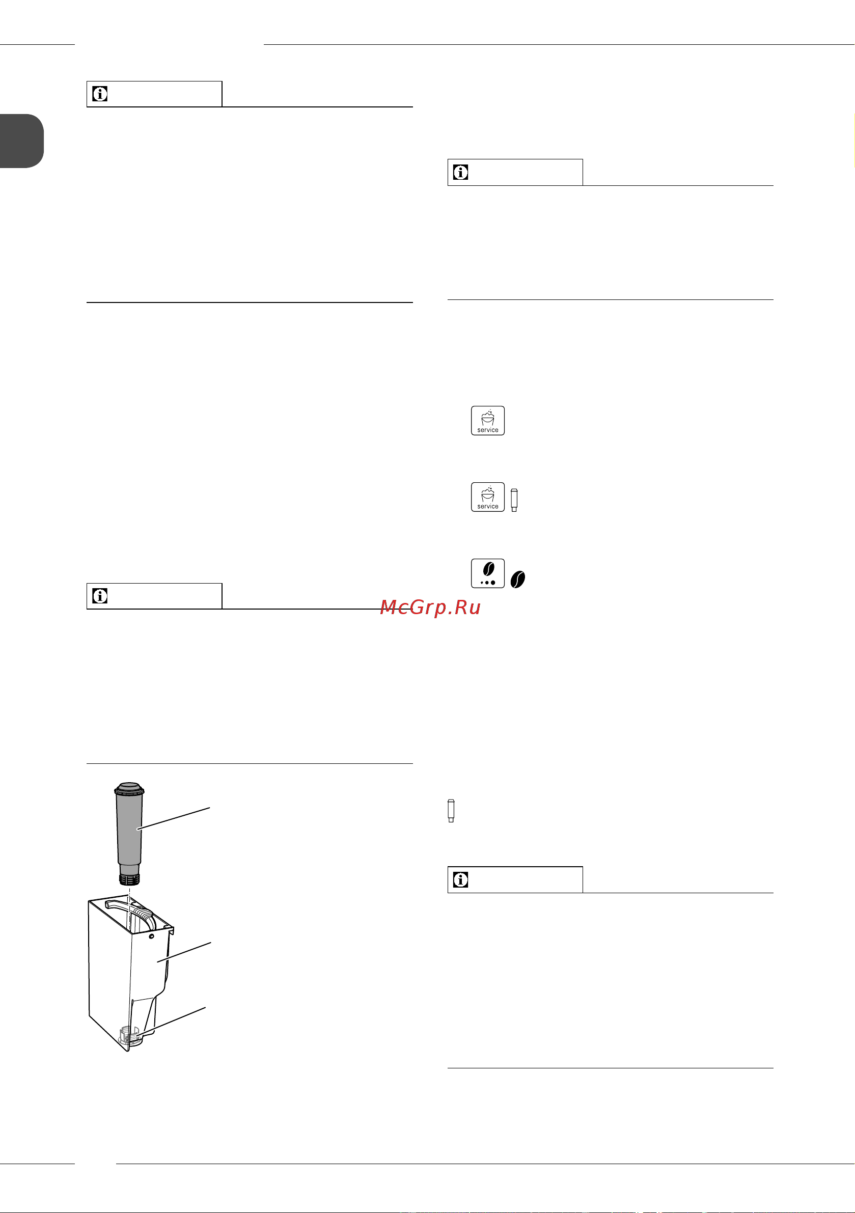 Melitta Caffeo F 230-101 [48/308] Using a water filter