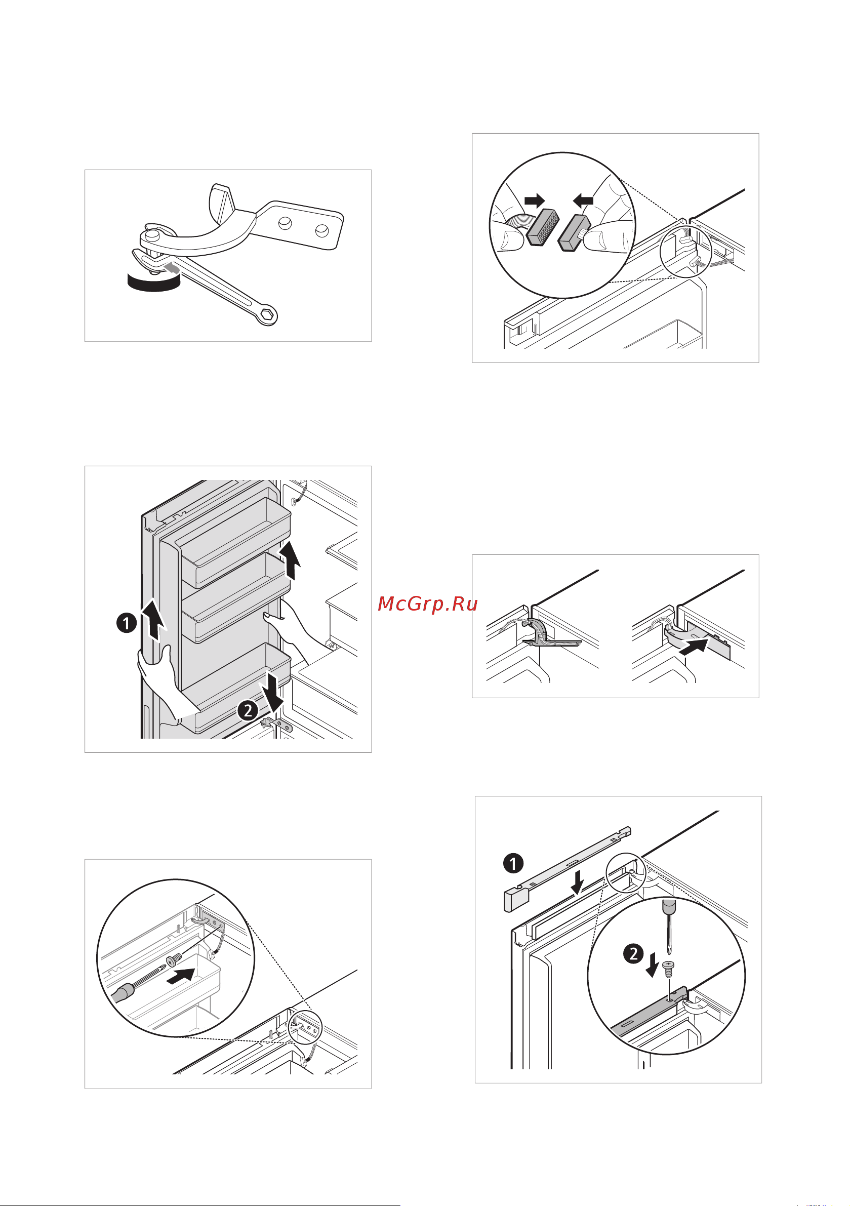 LG DoorCooling+ GA-B509 PBAZ [17/80] Тоңазытқыш есігін қайта жалғау