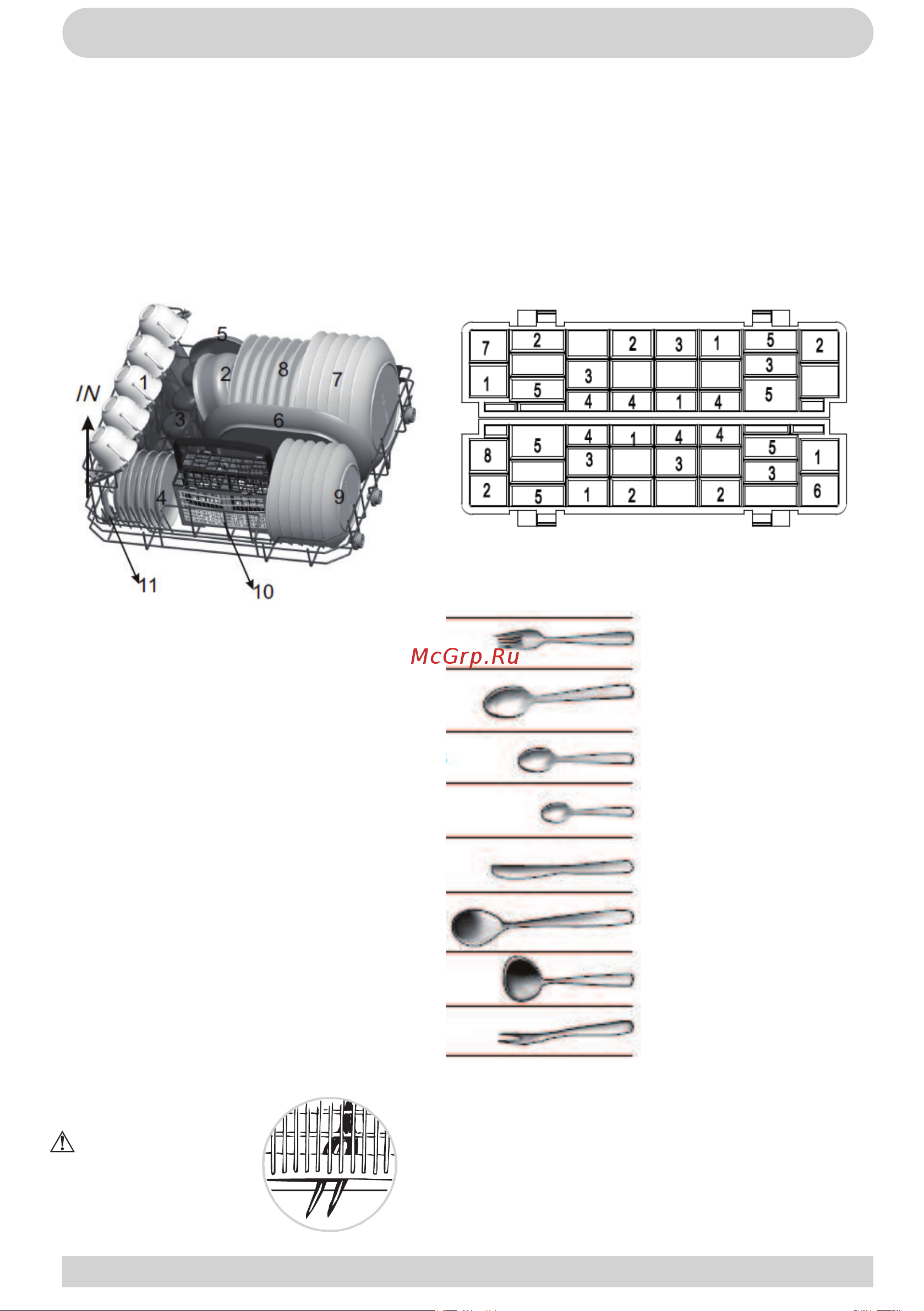Hansa ZWM536WH [16/24] Загрузка посуды в посудомоечную машину