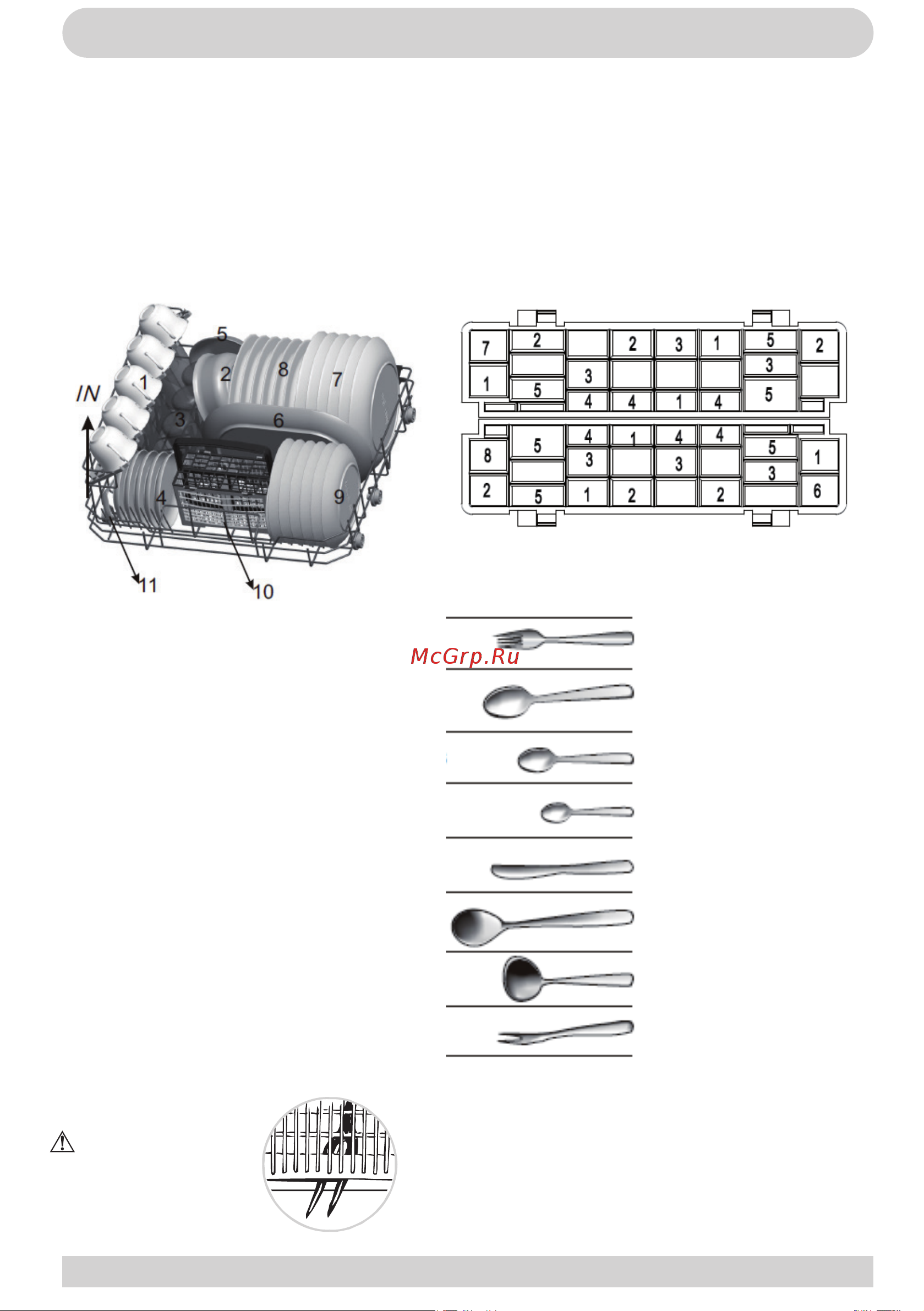 Hansa ZWM536SH [16/24] Загрузка посуды в посудомоечную машину