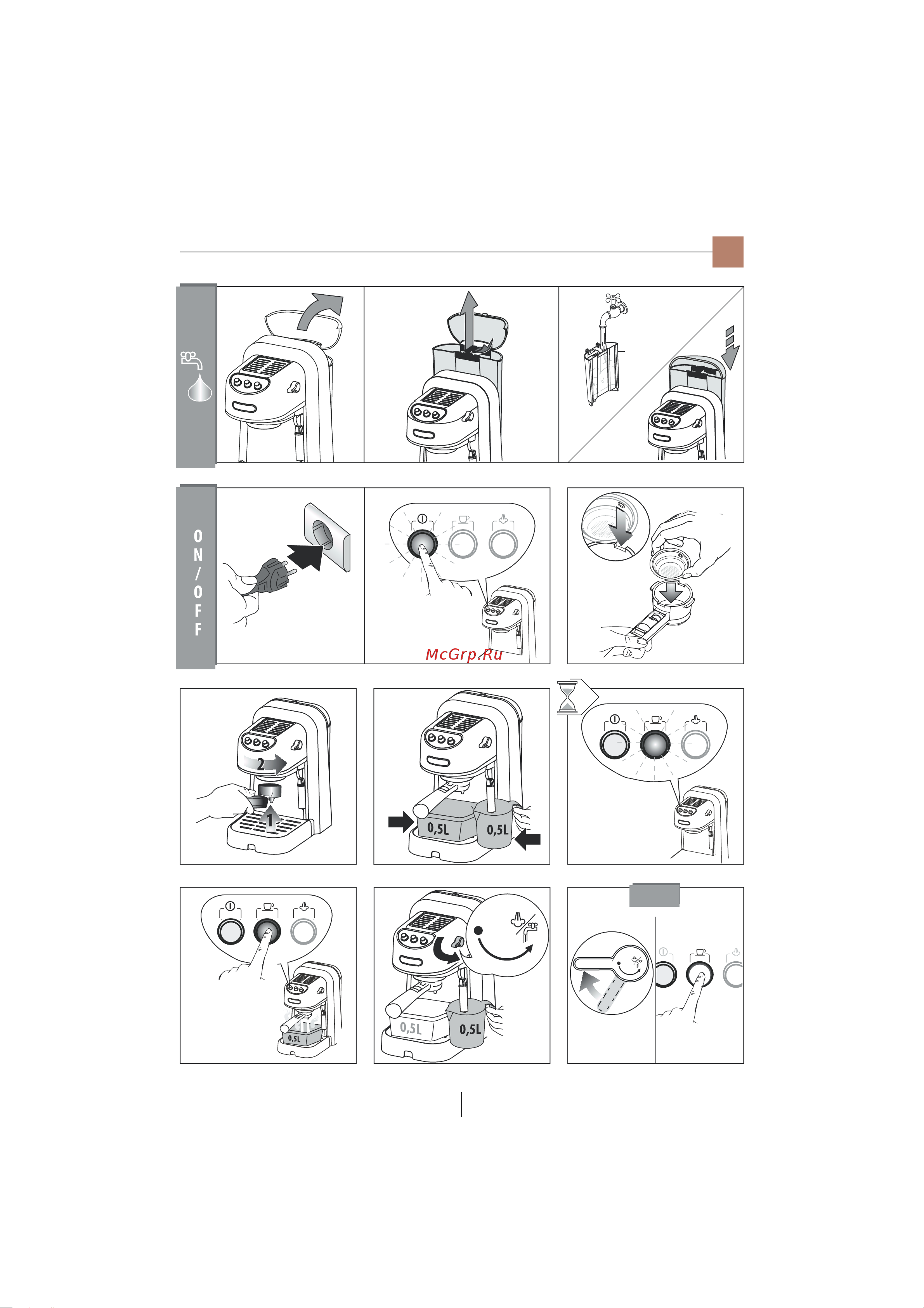 Delonghi EC 251.W [3/12] St use