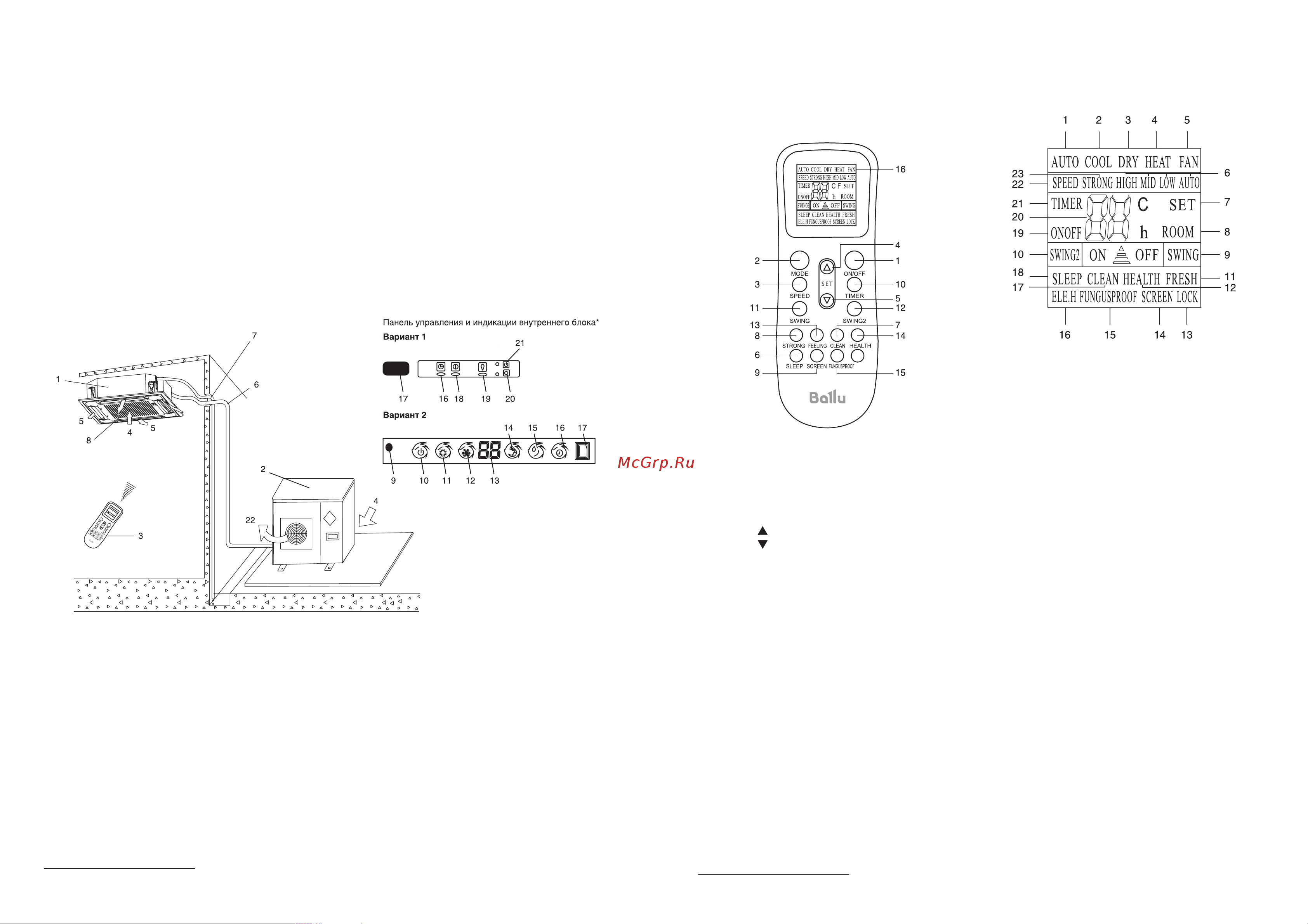 Ballu Machine BLC_C-48HN1_19Y [3/23] Управление кондиционером